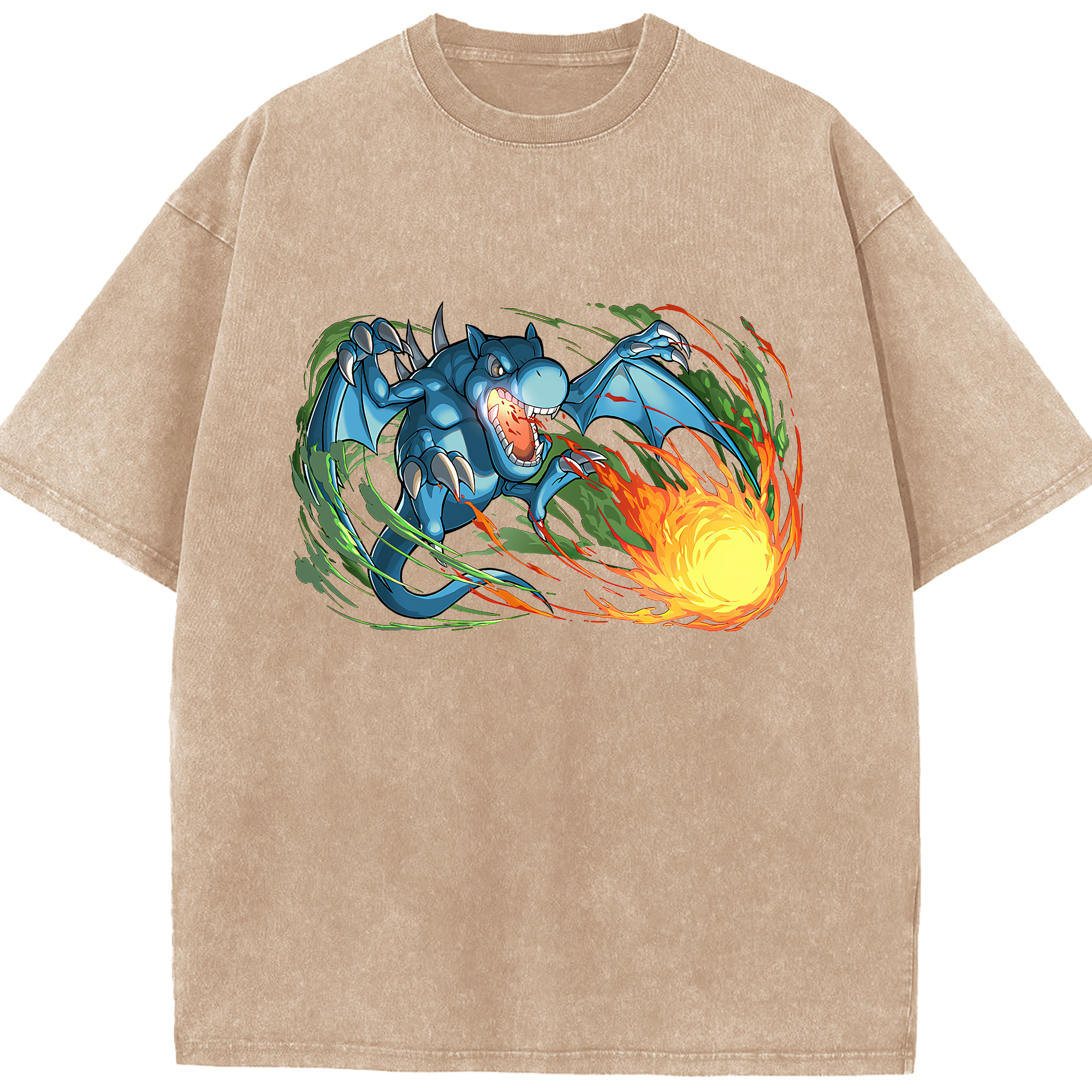 （画像用） 遊☆戯☆王 Yu-Gi-Oh! 綿100% ヴィンテージ風 半袖Tシャツ（フロントプリント）