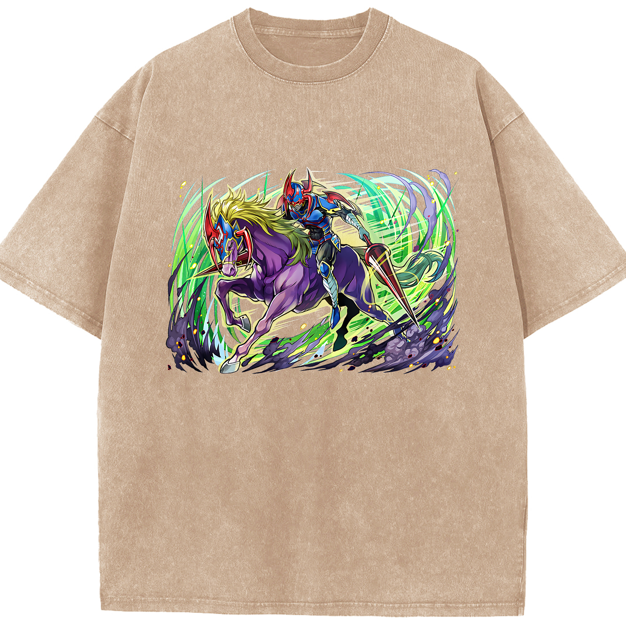 （画像用） 遊☆戯☆王 Yu-Gi-Oh! 綿100% ヴィンテージ風 半袖Tシャツ（フロントプリント）
