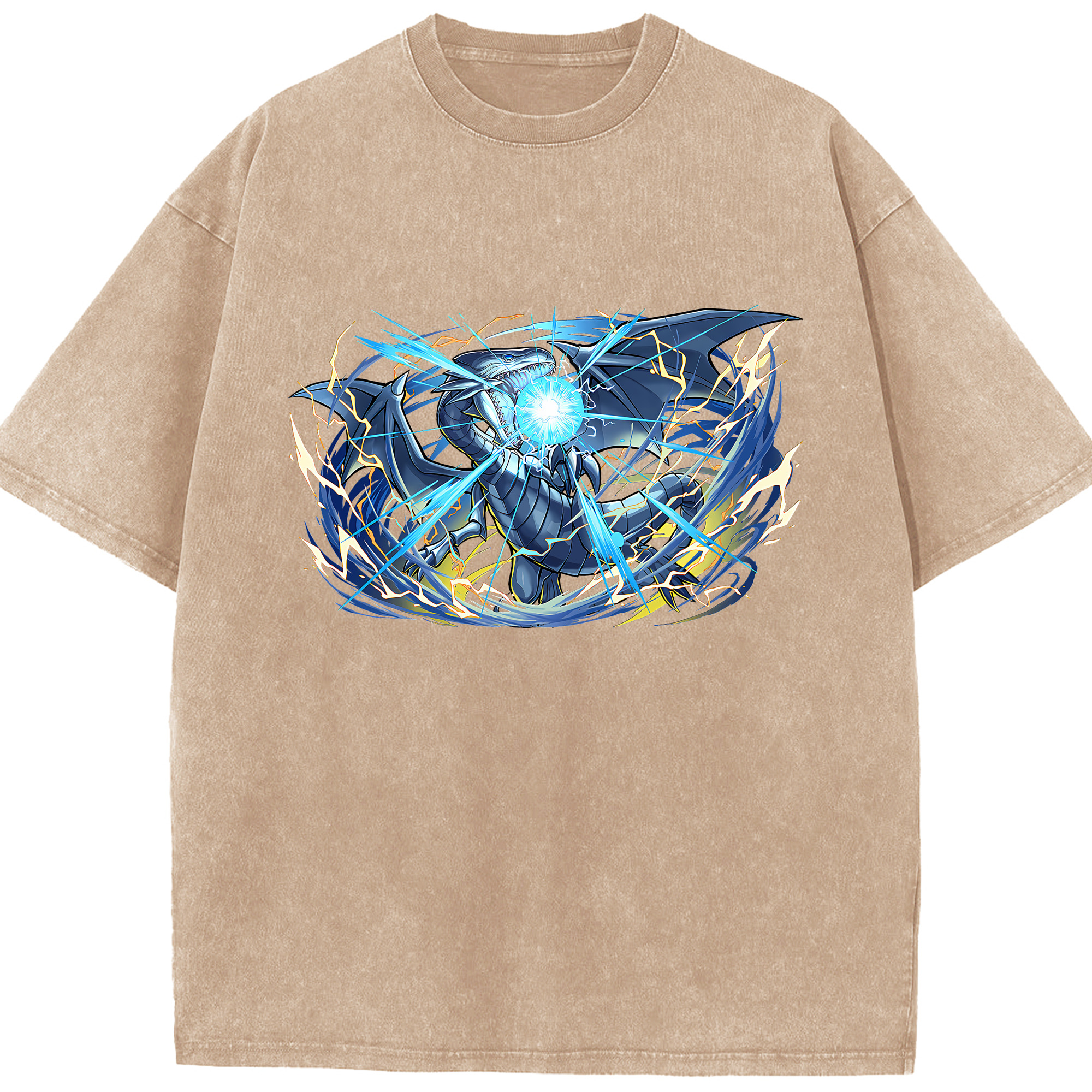 （画像用） 遊☆戯☆王 Yu-Gi-Oh! 綿100% ヴィンテージ風 半袖Tシャツ（フロントプリント）