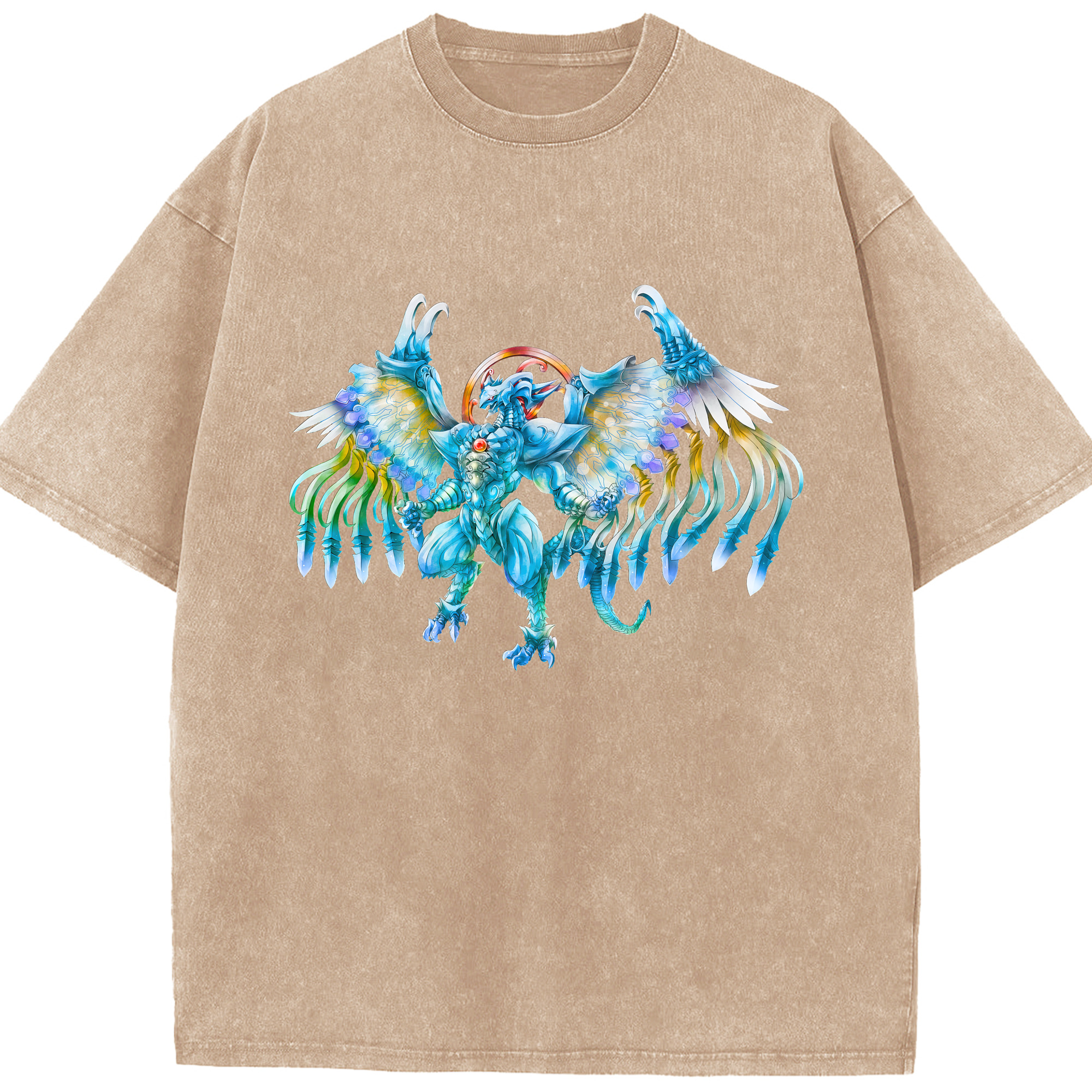 （画像用） 遊☆戯☆王 Yu-Gi-Oh! 綿100% ヴィンテージ風 半袖Tシャツ（フロントプリント）