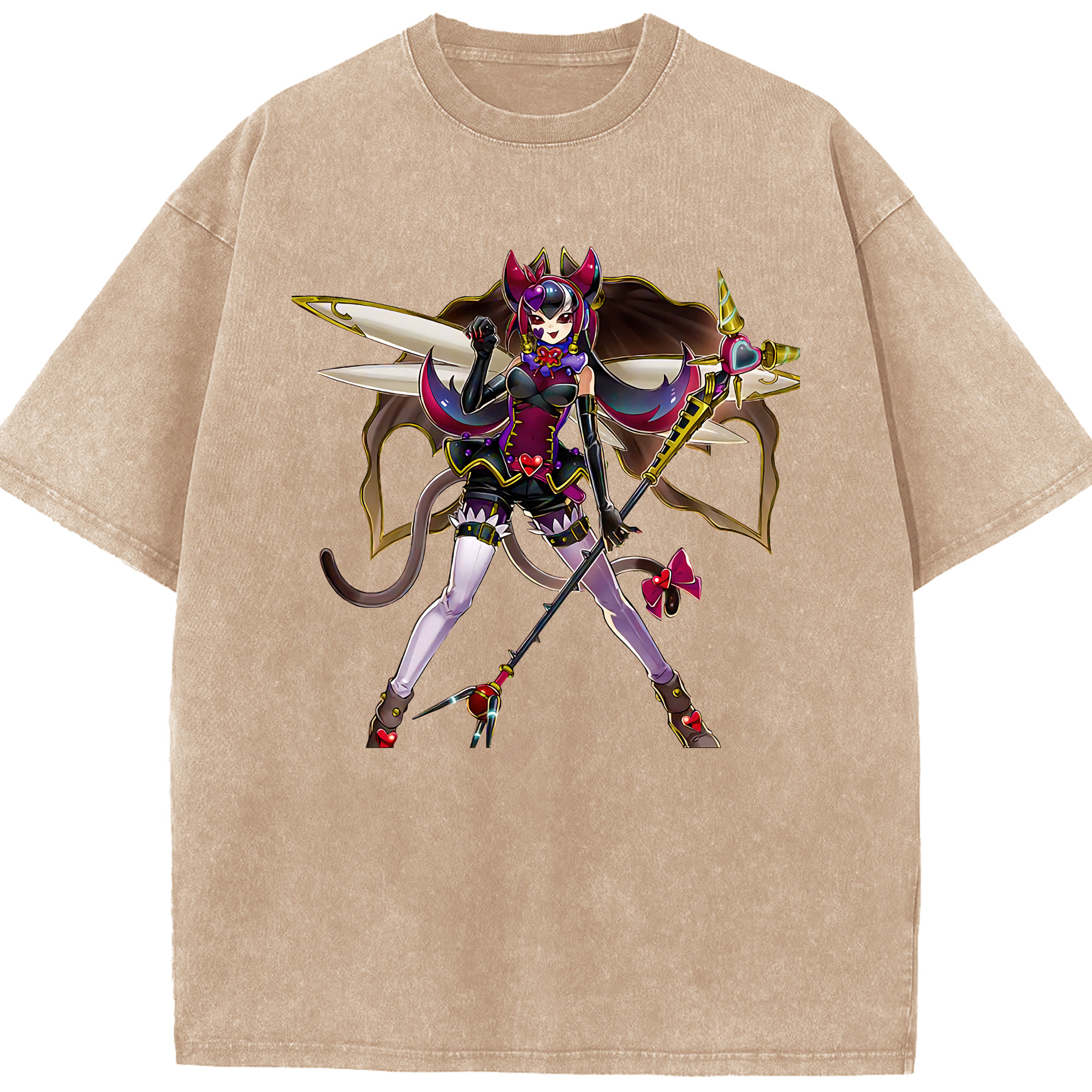 （画像用） 遊☆戯☆王 Yu-Gi-Oh! 綿100% ヴィンテージ風 半袖Tシャツ（フロントプリント）