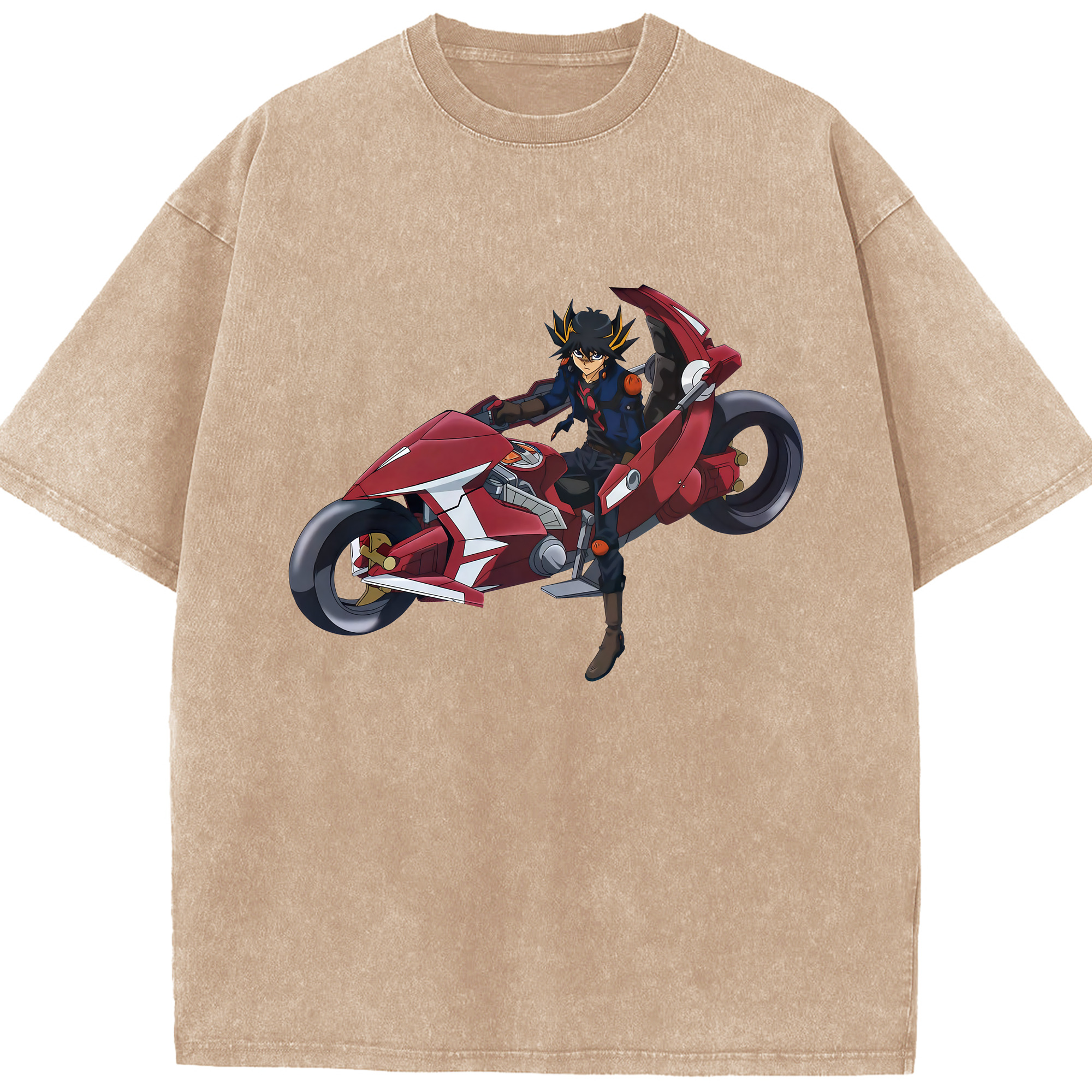 （画像用） 遊☆戯☆王 Yu-Gi-Oh! 綿100% ヴィンテージ風 半袖Tシャツ（フロントプリント）