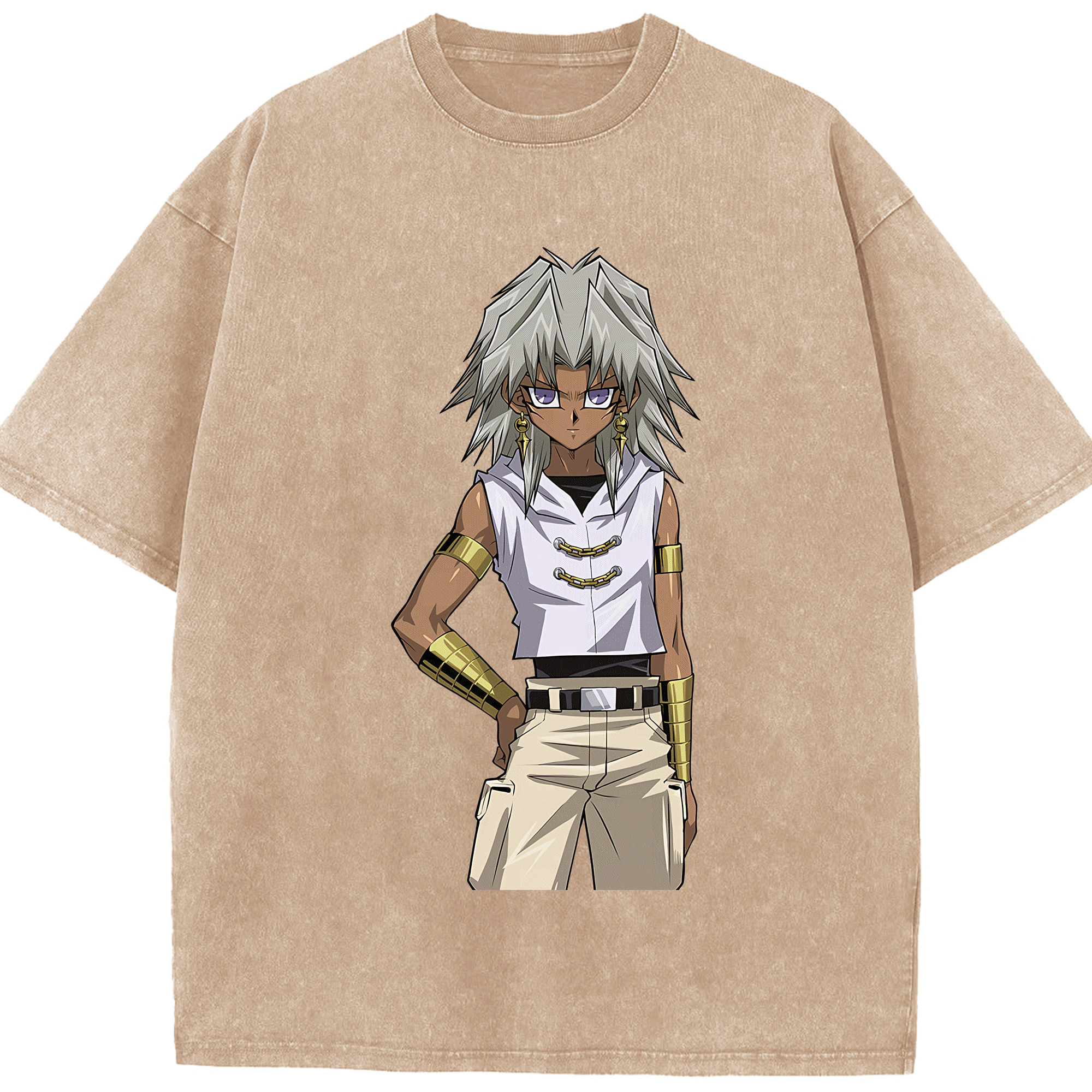 （画像用） 遊☆戯☆王 Yu-Gi-Oh! 綿100% ヴィンテージ風 半袖Tシャツ（フロントプリント）