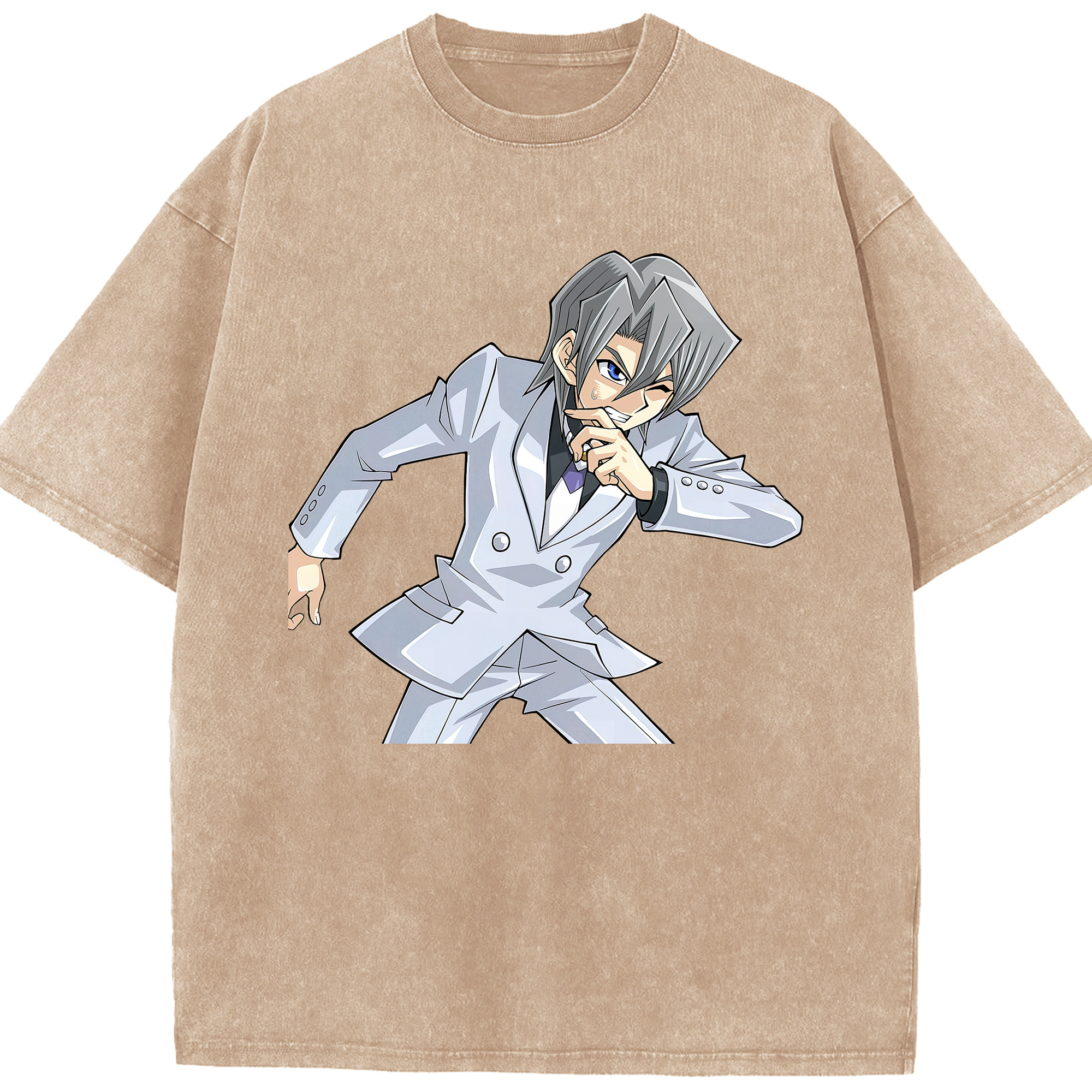 （画像用） 遊☆戯☆王 Yu-Gi-Oh! 綿100% ヴィンテージ風 半袖Tシャツ（フロントプリント）