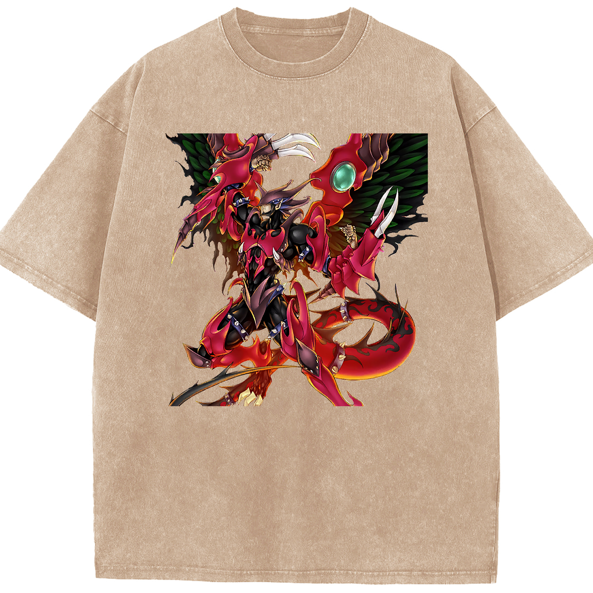 （画像用） 遊☆戯☆王 Yu-Gi-Oh! 綿100% ヴィンテージ風 半袖Tシャツ（フロントプリント）