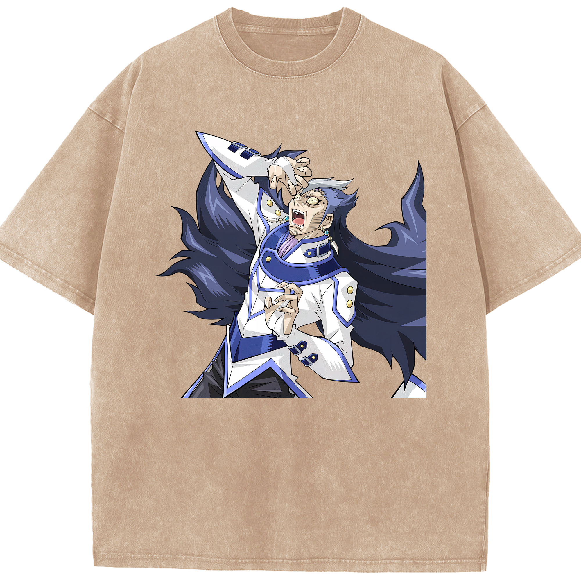 （画像用） 遊☆戯☆王 Yu-Gi-Oh! 綿100% ヴィンテージ風 半袖Tシャツ（フロントプリント）