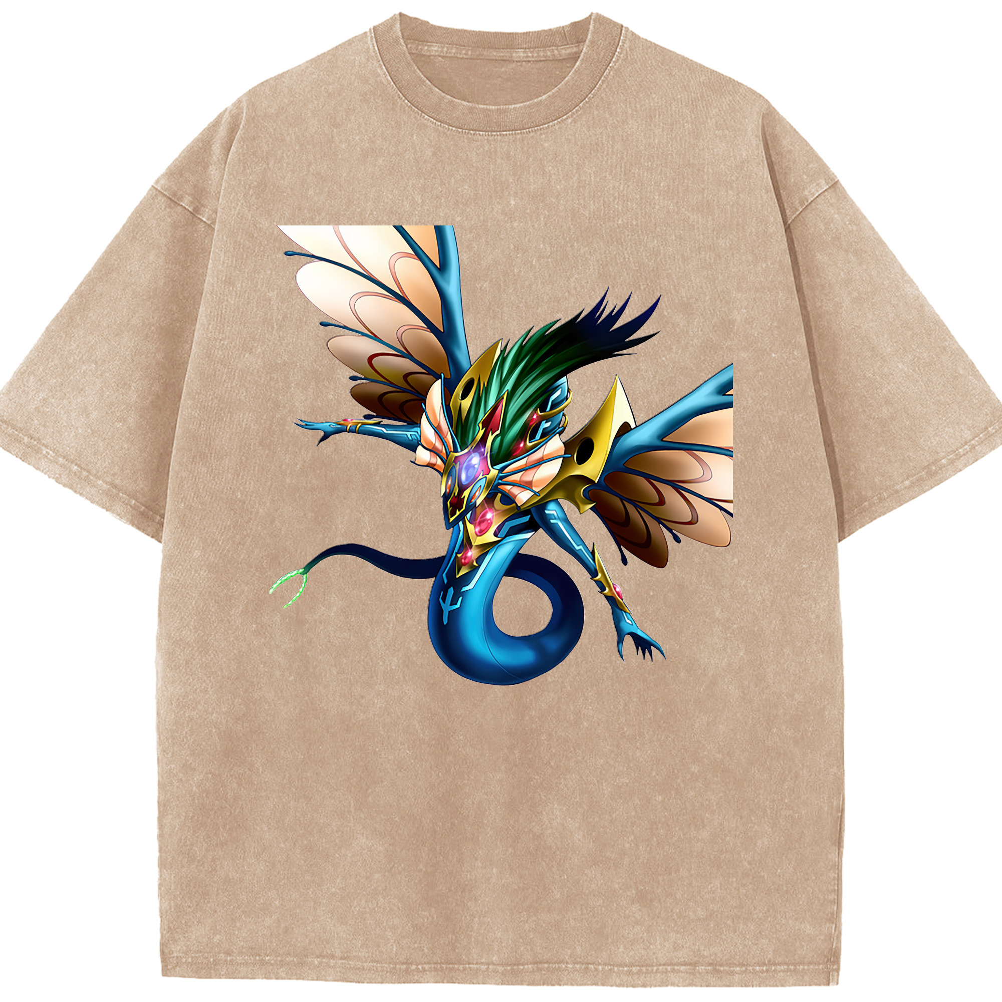 （画像用） 遊☆戯☆王 Yu-Gi-Oh! 綿100% ヴィンテージ風 半袖Tシャツ（フロントプリント）