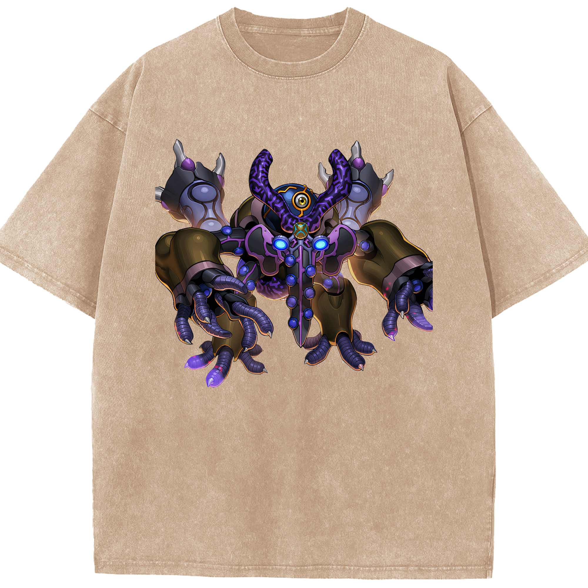 （画像用） 遊☆戯☆王 Yu-Gi-Oh! 綿100% ヴィンテージ風 半袖Tシャツ（フロントプリント）