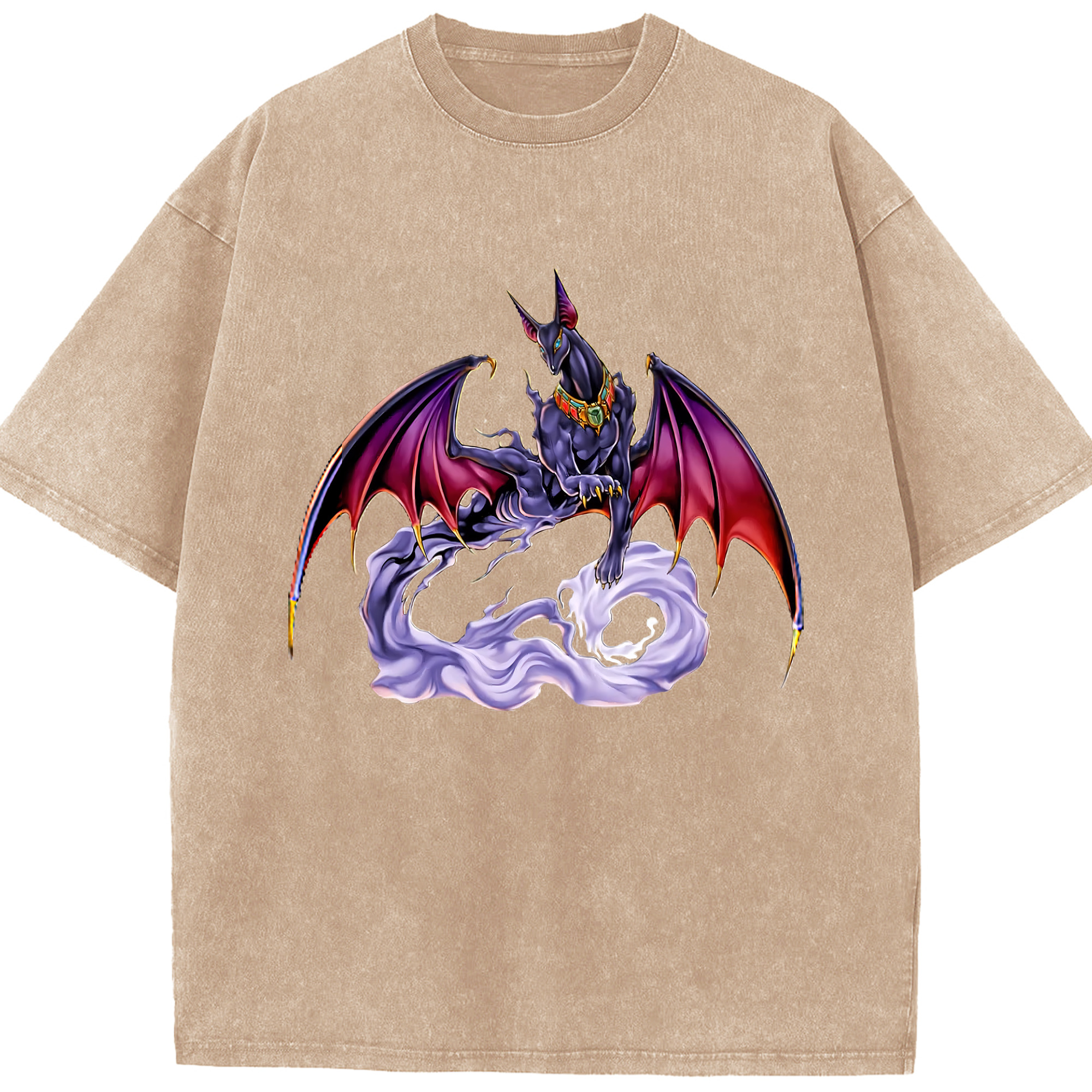 （画像用） 遊☆戯☆王 Yu-Gi-Oh! 綿100% ヴィンテージ風 半袖Tシャツ（フロントプリント）