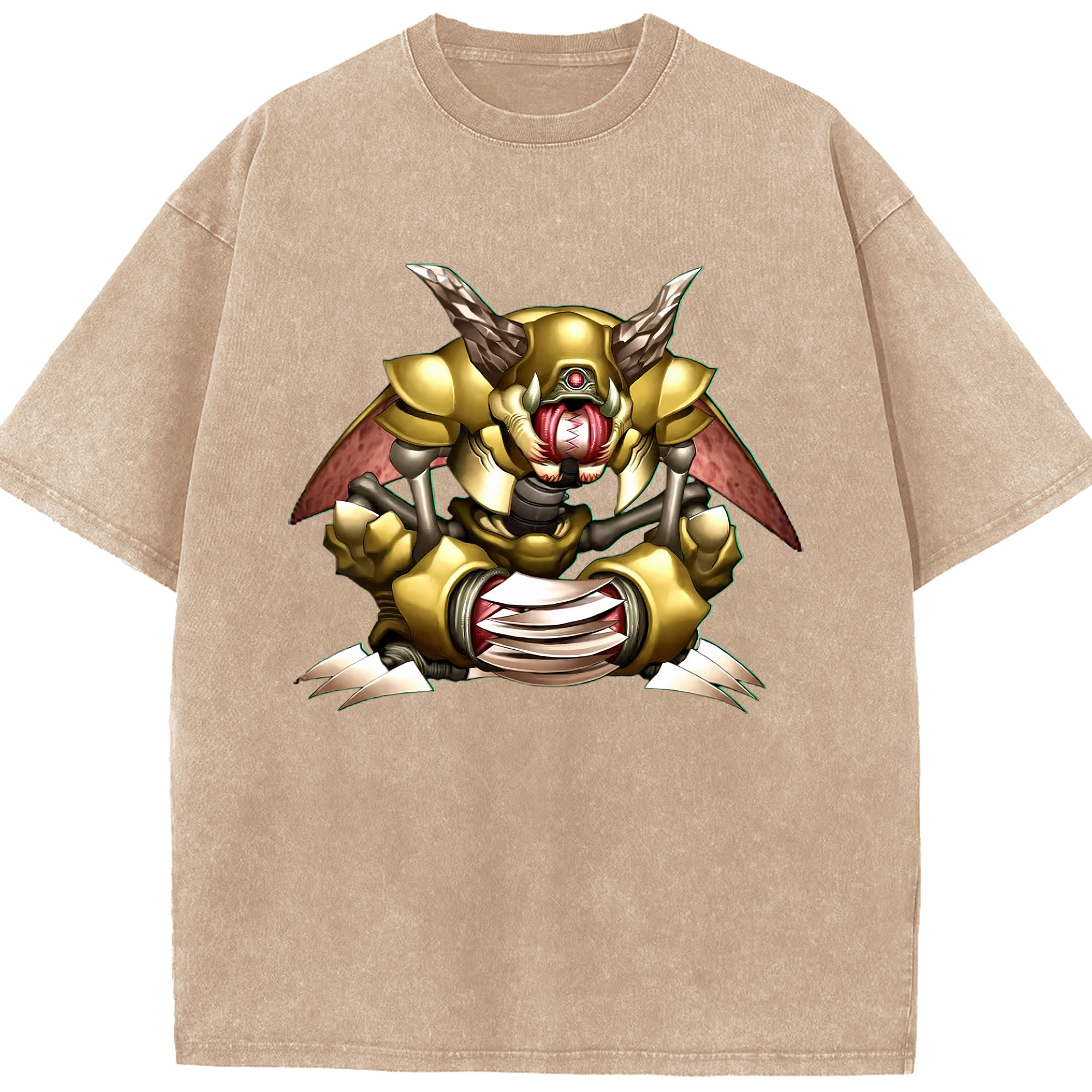 （画像用） 遊☆戯☆王 Yu-Gi-Oh! 綿100% ヴィンテージ風 半袖Tシャツ（フロントプリント）