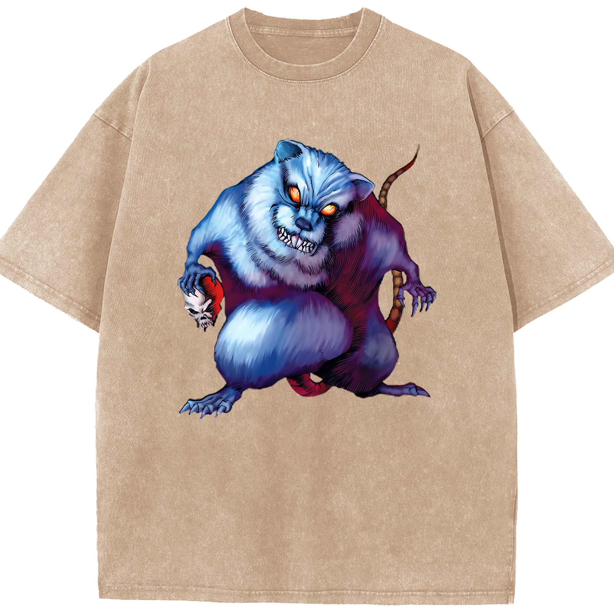 （画像用） 遊☆戯☆王 Yu-Gi-Oh! 綿100% ヴィンテージ風 半袖Tシャツ（フロントプリント）