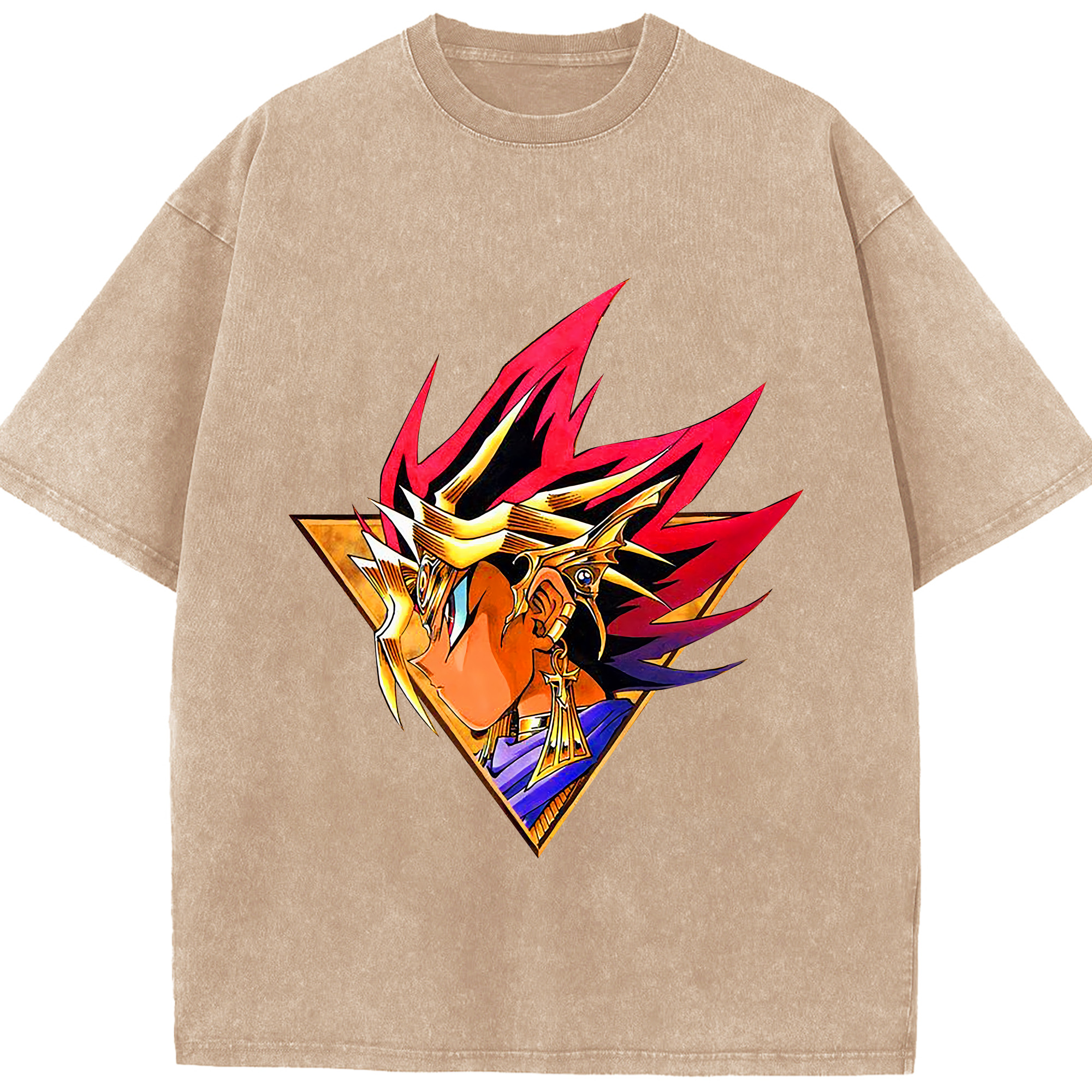（画像用） 遊☆戯☆王 Yu-Gi-Oh! 綿100% ヴィンテージ風 半袖Tシャツ（フロントプリント）