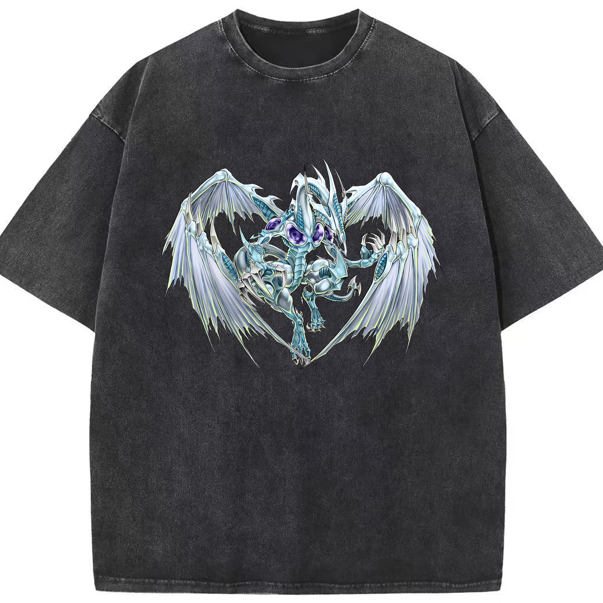 （画像用） 遊☆戯☆王 Yu-Gi-Oh! 綿100% ヴィンテージ風 半袖Tシャツ（フロントプリント）