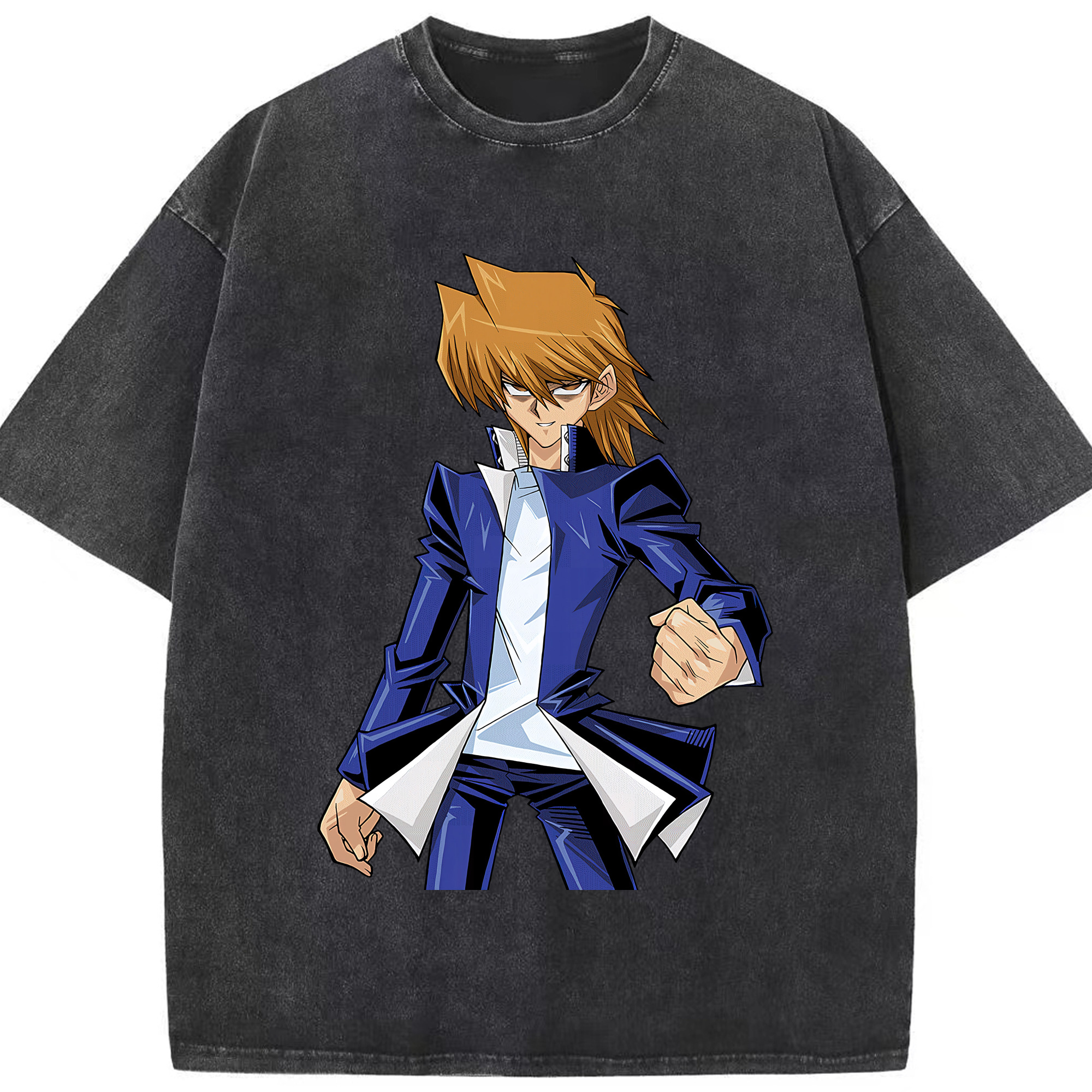 （画像用） 遊☆戯☆王 Yu-Gi-Oh! 綿100% ヴィンテージ風 半袖Tシャツ（フロントプリント）