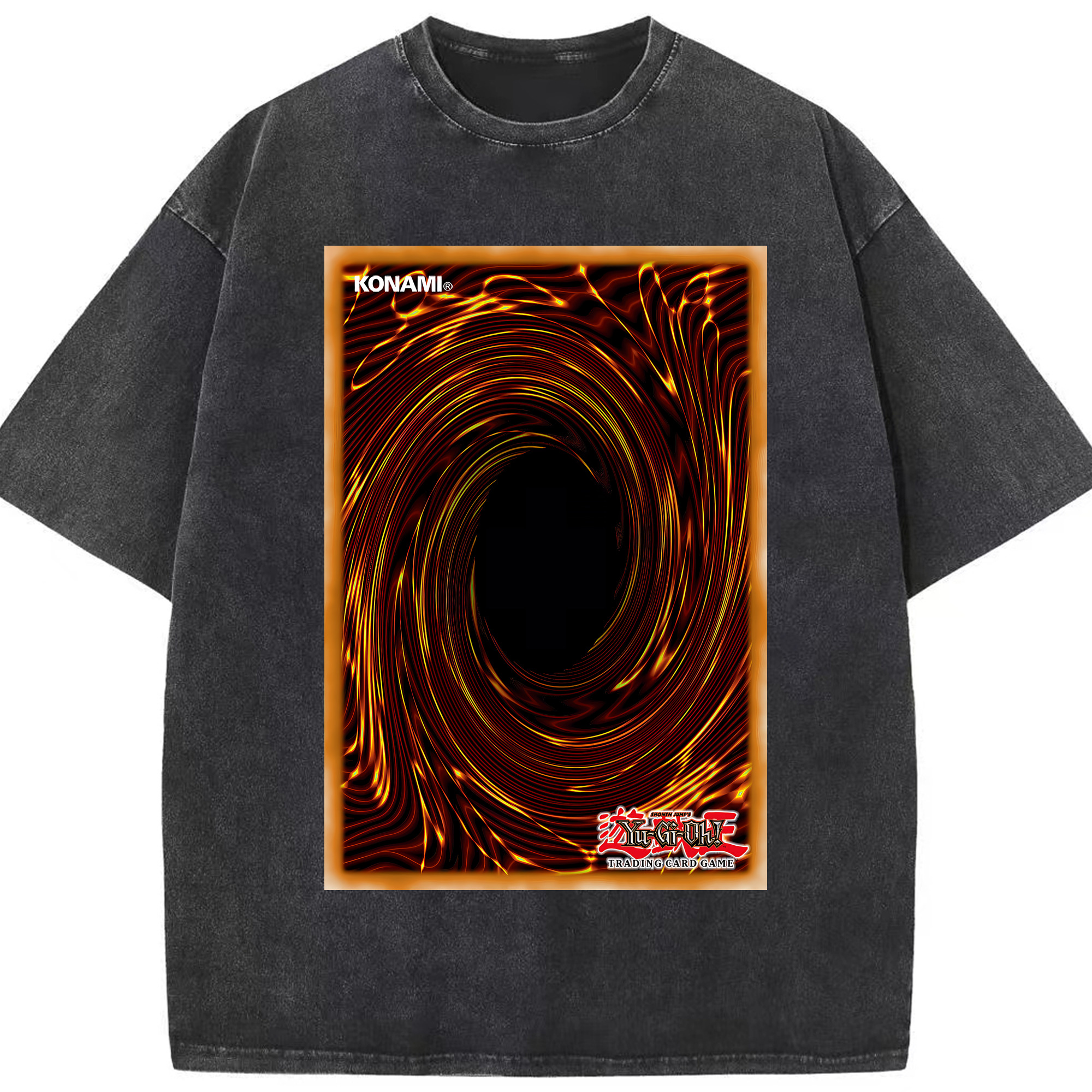 （画像用） 遊☆戯☆王 Yu-Gi-Oh! 綿100% ヴィンテージ風 半袖Tシャツ（フロントプリント）