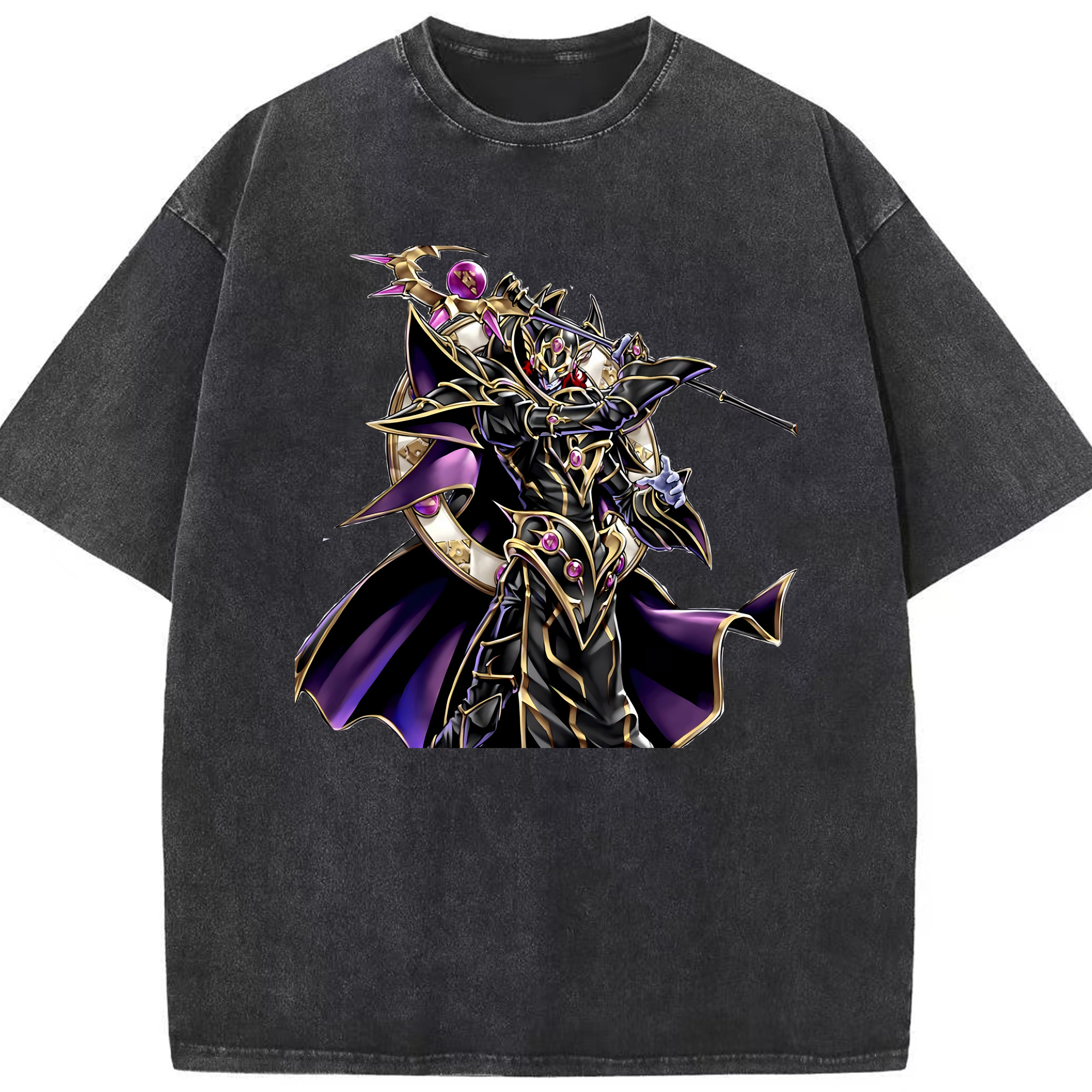 （画像用） 遊☆戯☆王 Yu-Gi-Oh! 綿100% ヴィンテージ風 半袖Tシャツ（フロントプリント）