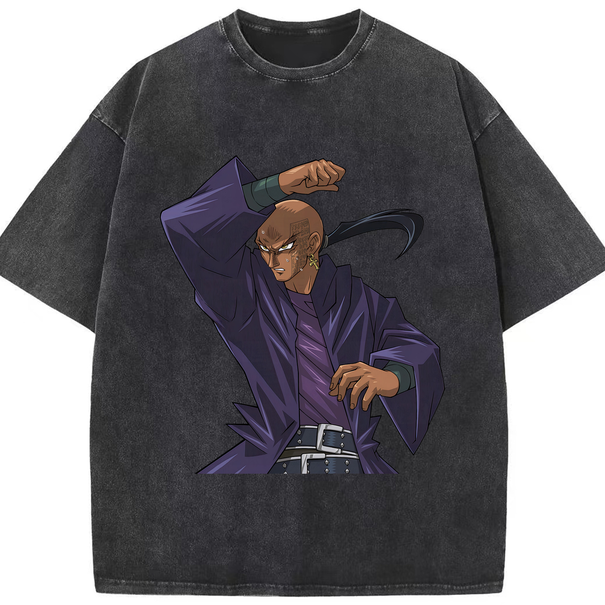 （画像用） 遊☆戯☆王 Yu-Gi-Oh! 綿100% ヴィンテージ風 半袖Tシャツ（フロントプリント）