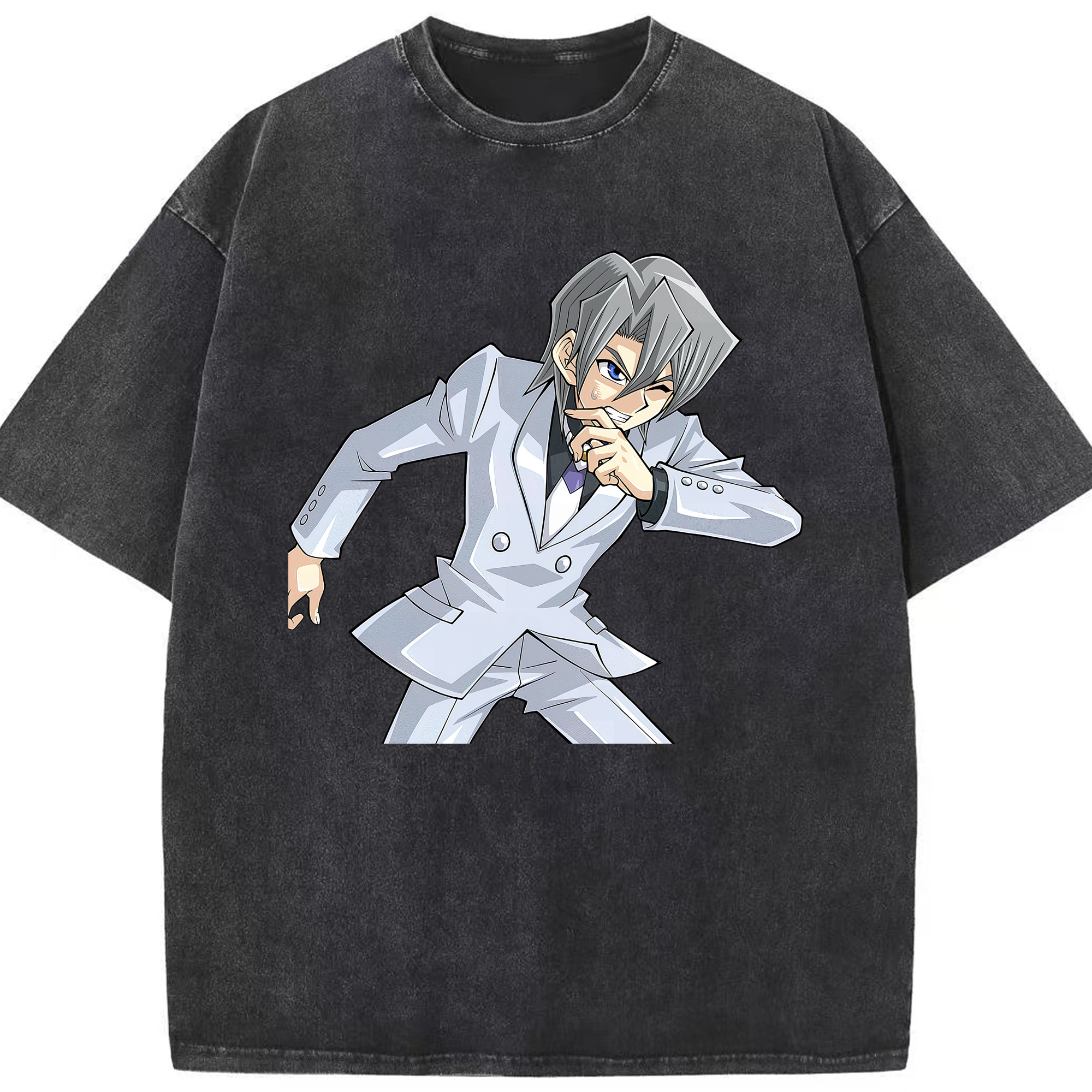 （画像用） 遊☆戯☆王 Yu-Gi-Oh! 綿100% ヴィンテージ風 半袖Tシャツ（フロントプリント）