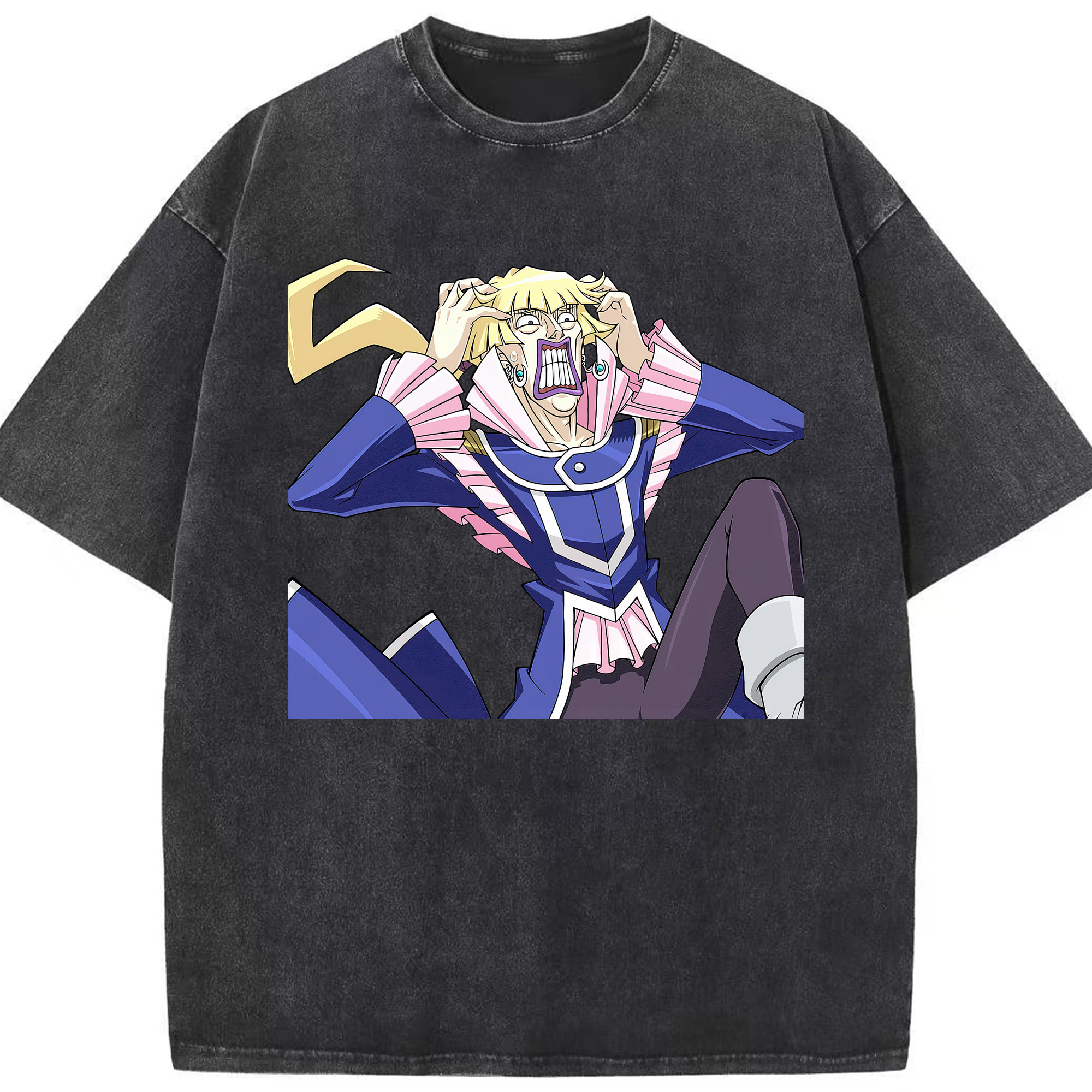 （画像用） 遊☆戯☆王 Yu-Gi-Oh! 綿100% ヴィンテージ風 半袖Tシャツ（フロントプリント）