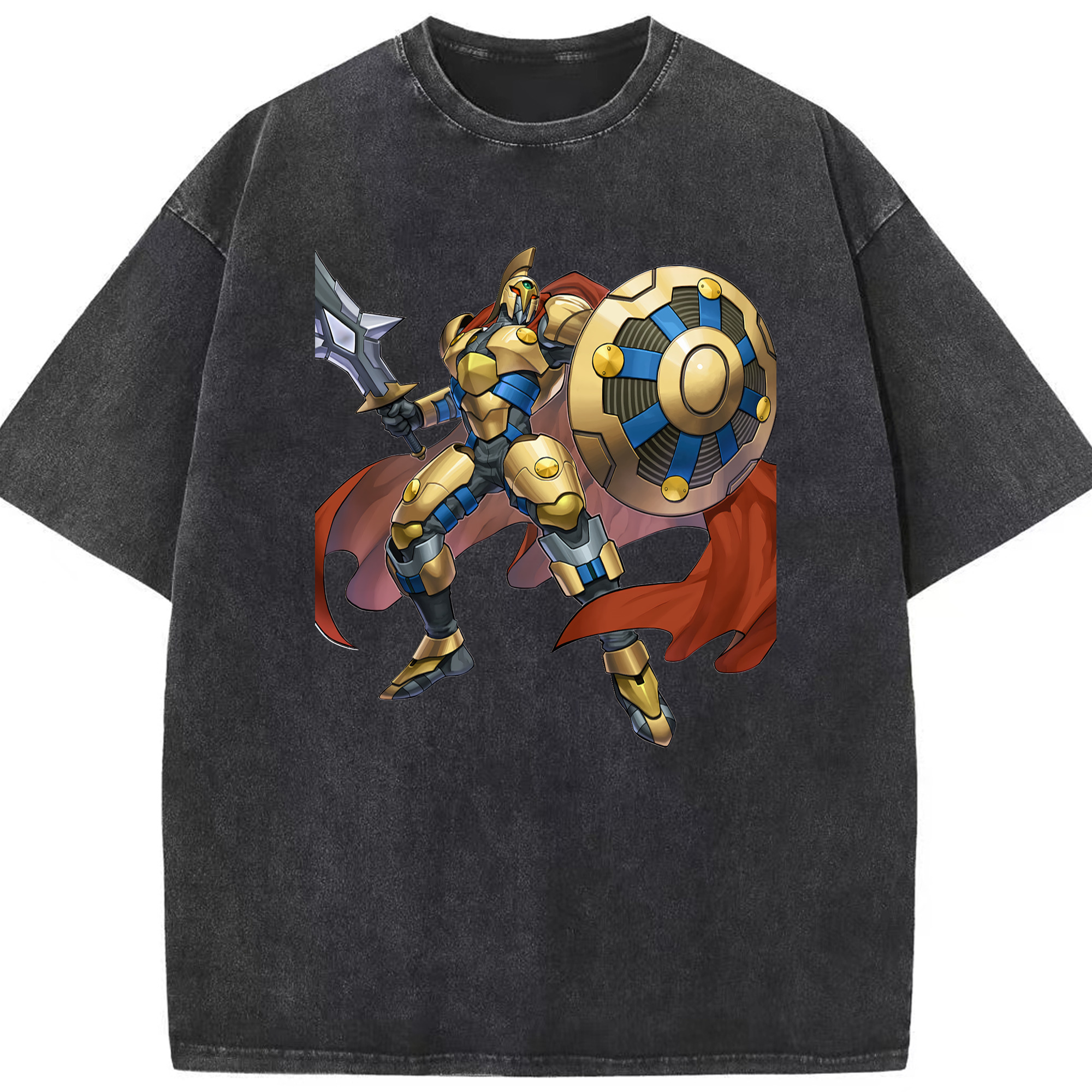 （画像用） 遊☆戯☆王 Yu-Gi-Oh! 綿100% ヴィンテージ風 半袖Tシャツ（フロントプリント）
