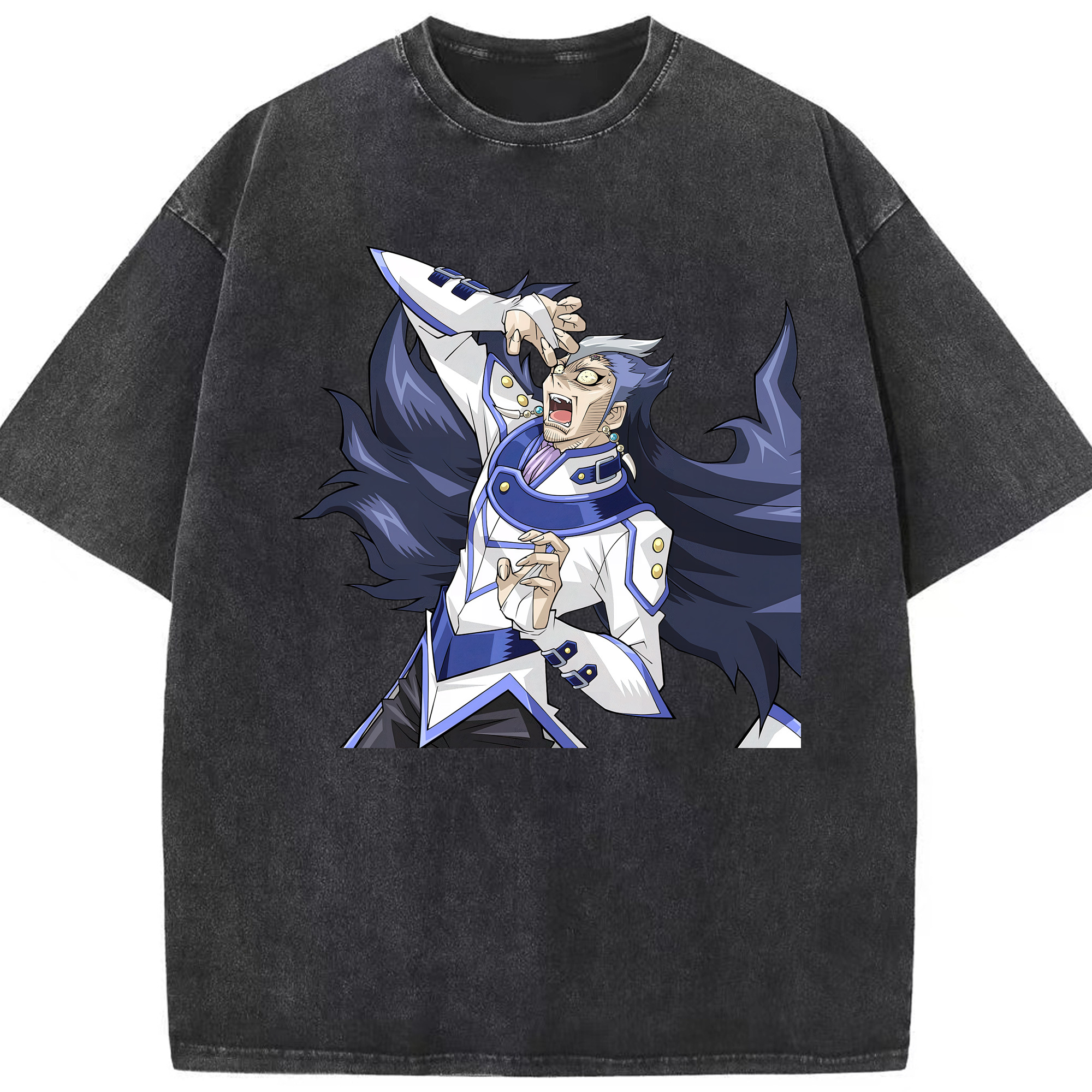 （画像用） 遊☆戯☆王 Yu-Gi-Oh! 綿100% ヴィンテージ風 半袖Tシャツ（フロントプリント）