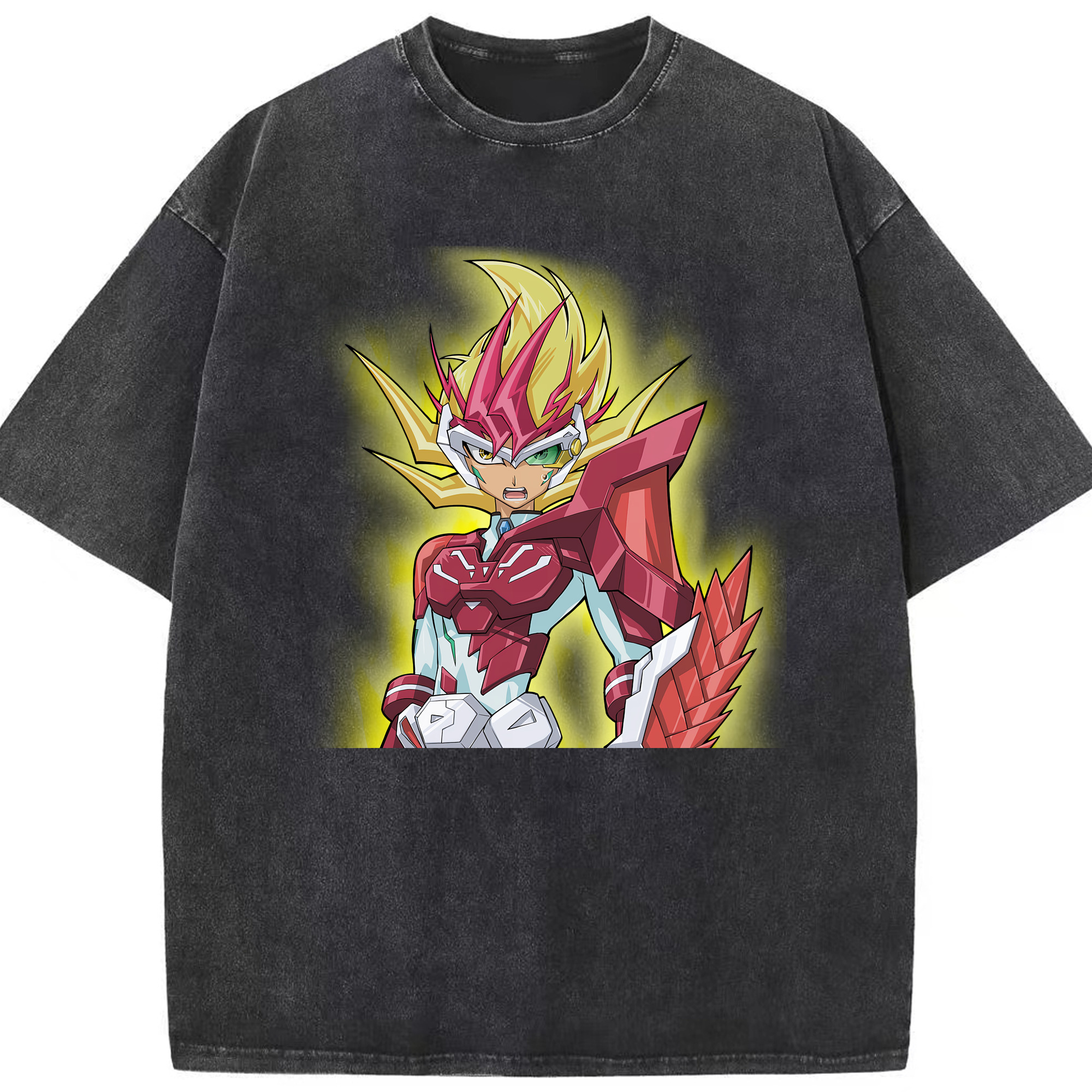 （画像用） 遊☆戯☆王 Yu-Gi-Oh! 綿100% ヴィンテージ風 半袖Tシャツ（フロントプリント）