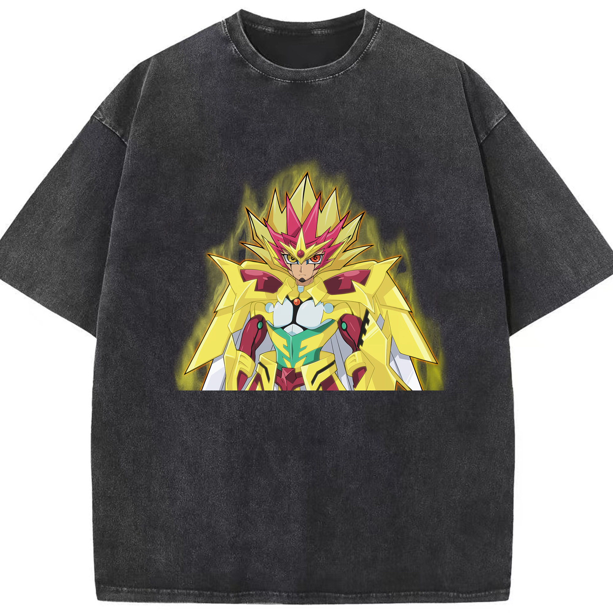 （画像用） 遊☆戯☆王 Yu-Gi-Oh! 綿100% ヴィンテージ風 半袖Tシャツ（フロントプリント）