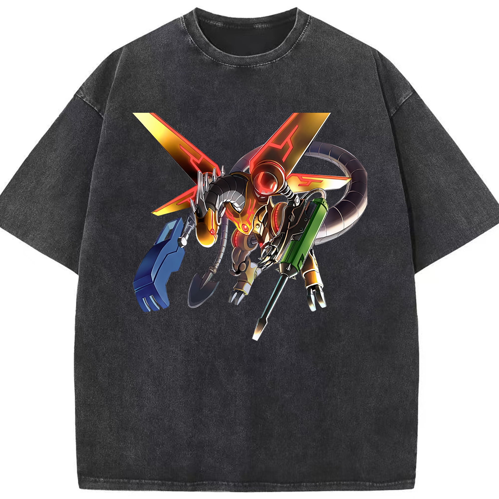 （画像用） 遊☆戯☆王 Yu-Gi-Oh! 綿100% ヴィンテージ風 半袖Tシャツ（フロントプリント）