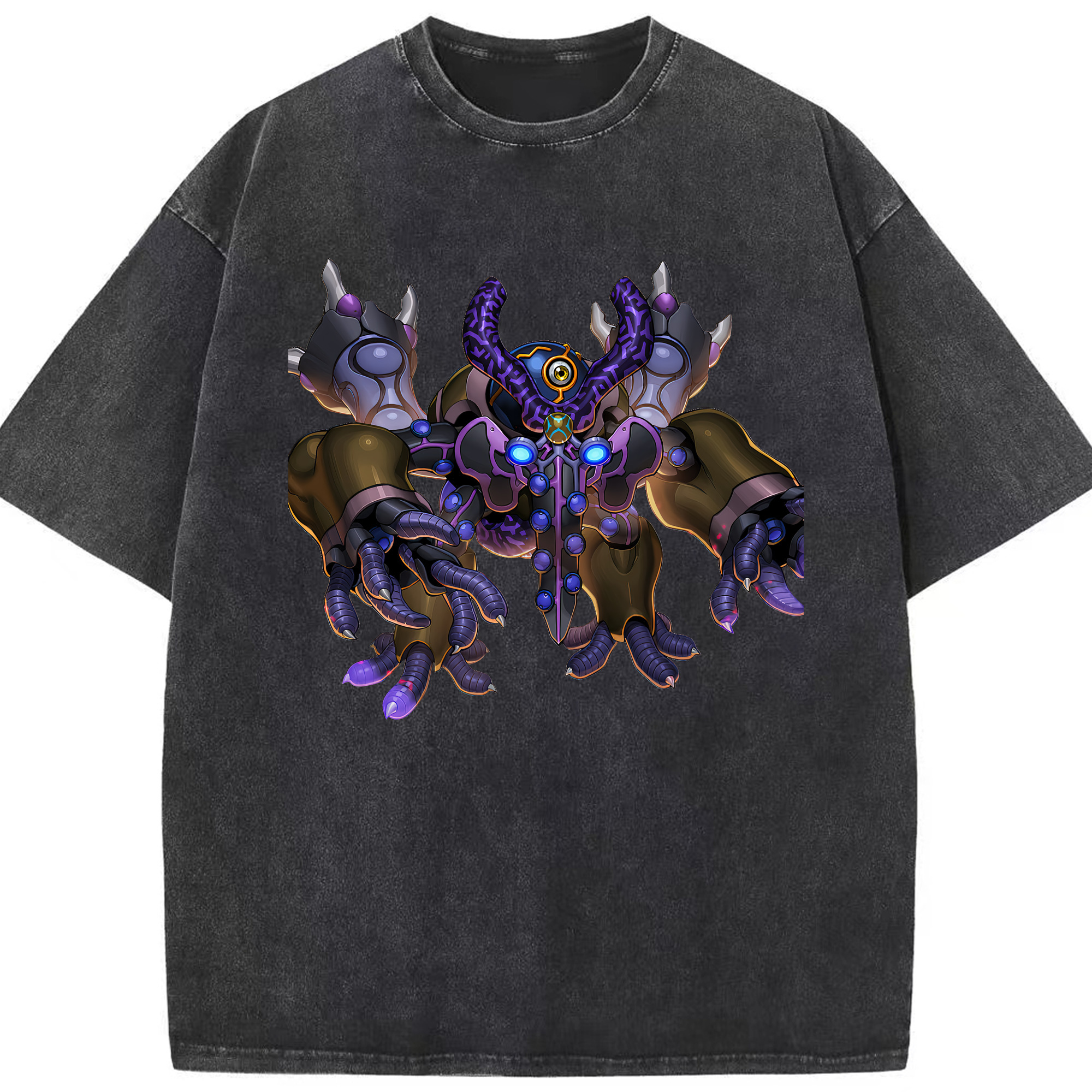 （画像用） 遊☆戯☆王 Yu-Gi-Oh! 綿100% ヴィンテージ風 半袖Tシャツ（フロントプリント）