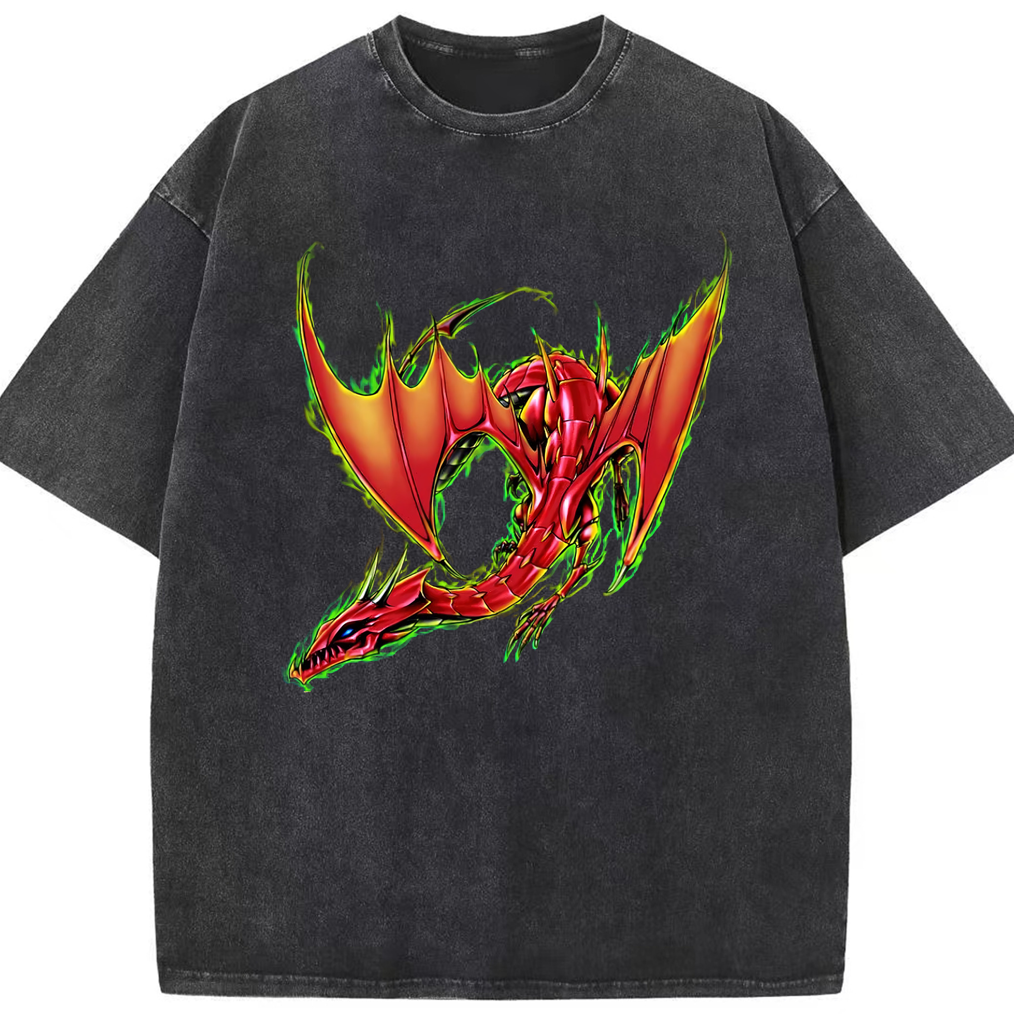 （画像用） 遊☆戯☆王 Yu-Gi-Oh! 綿100% ヴィンテージ風 半袖Tシャツ（フロントプリント）