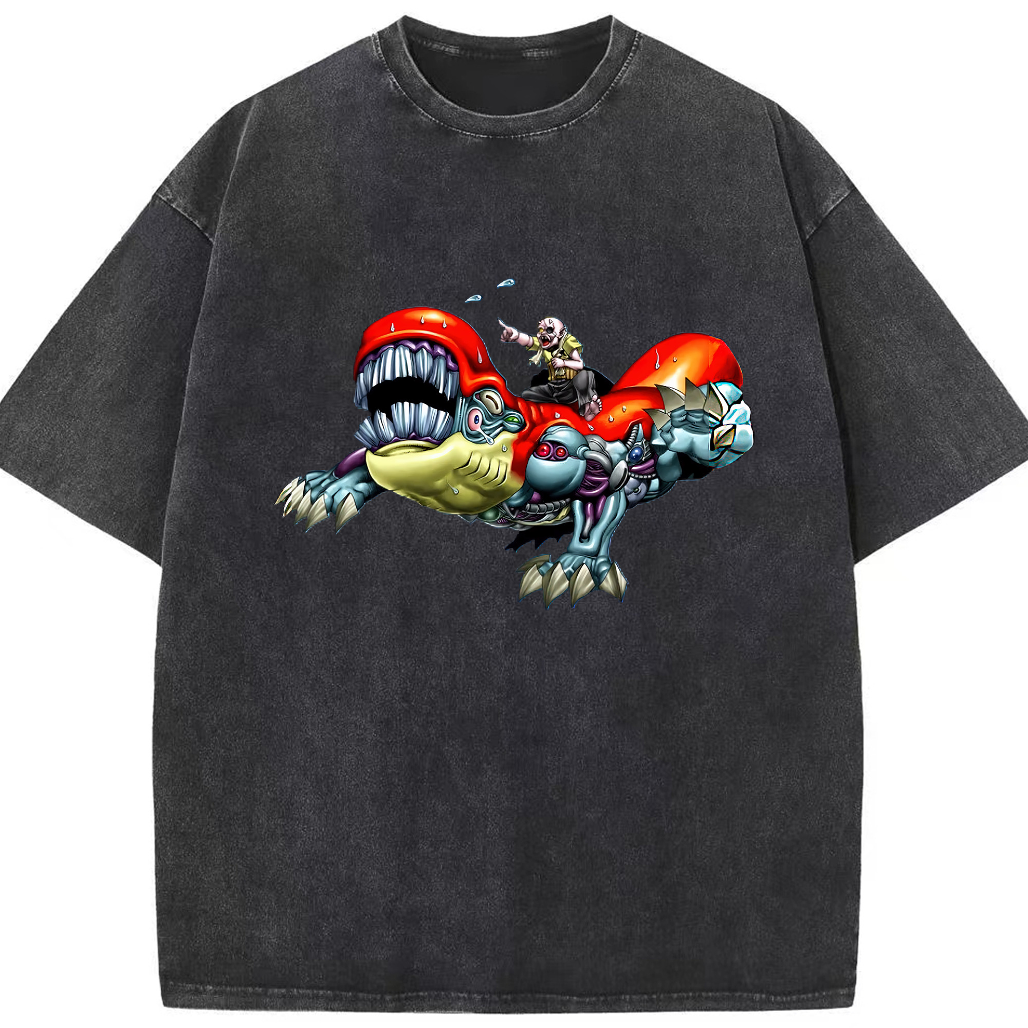 （画像用） 遊☆戯☆王 Yu-Gi-Oh! 綿100% ヴィンテージ風 半袖Tシャツ（フロントプリント）