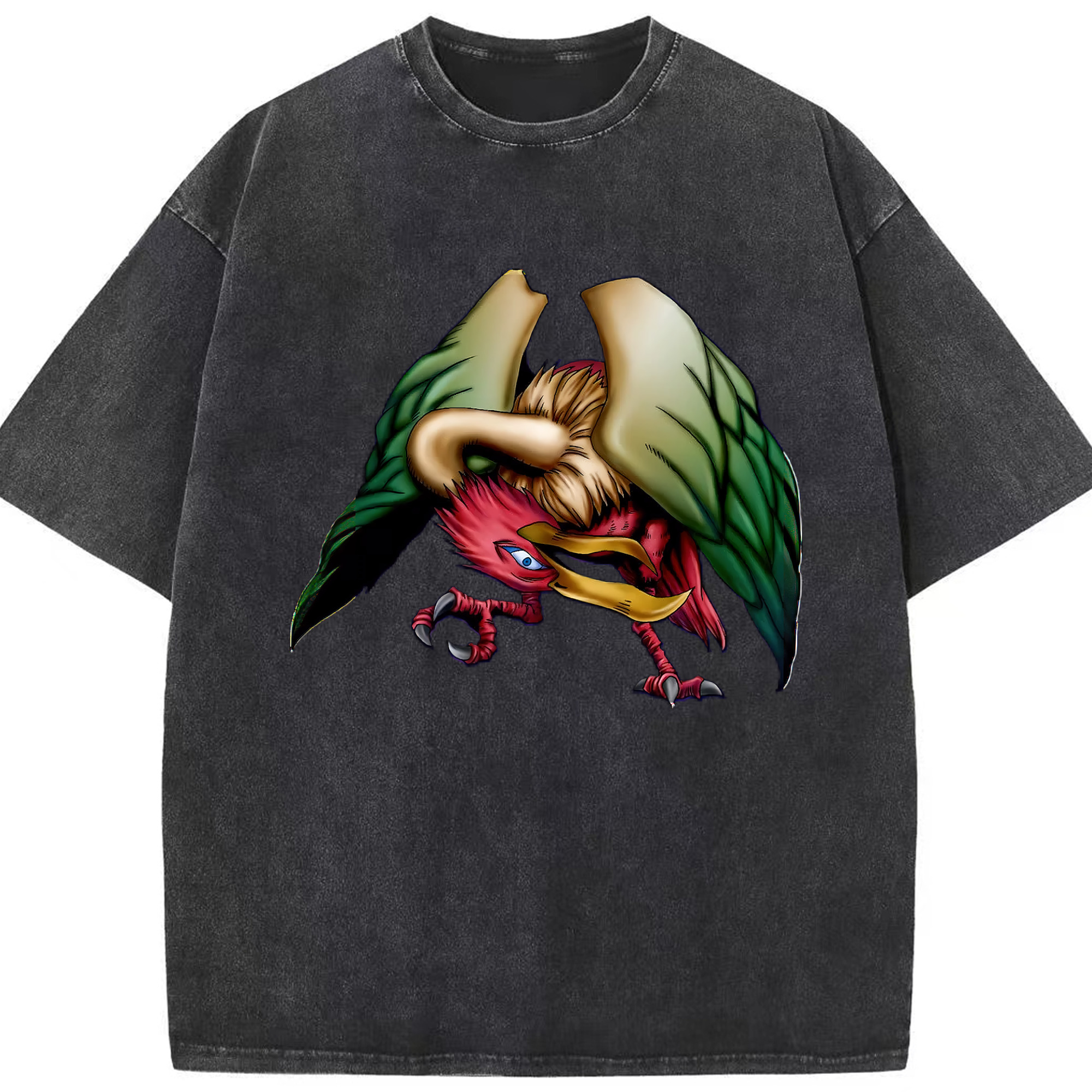 （画像用） 遊☆戯☆王 Yu-Gi-Oh! 綿100% ヴィンテージ風 半袖Tシャツ（フロントプリント）