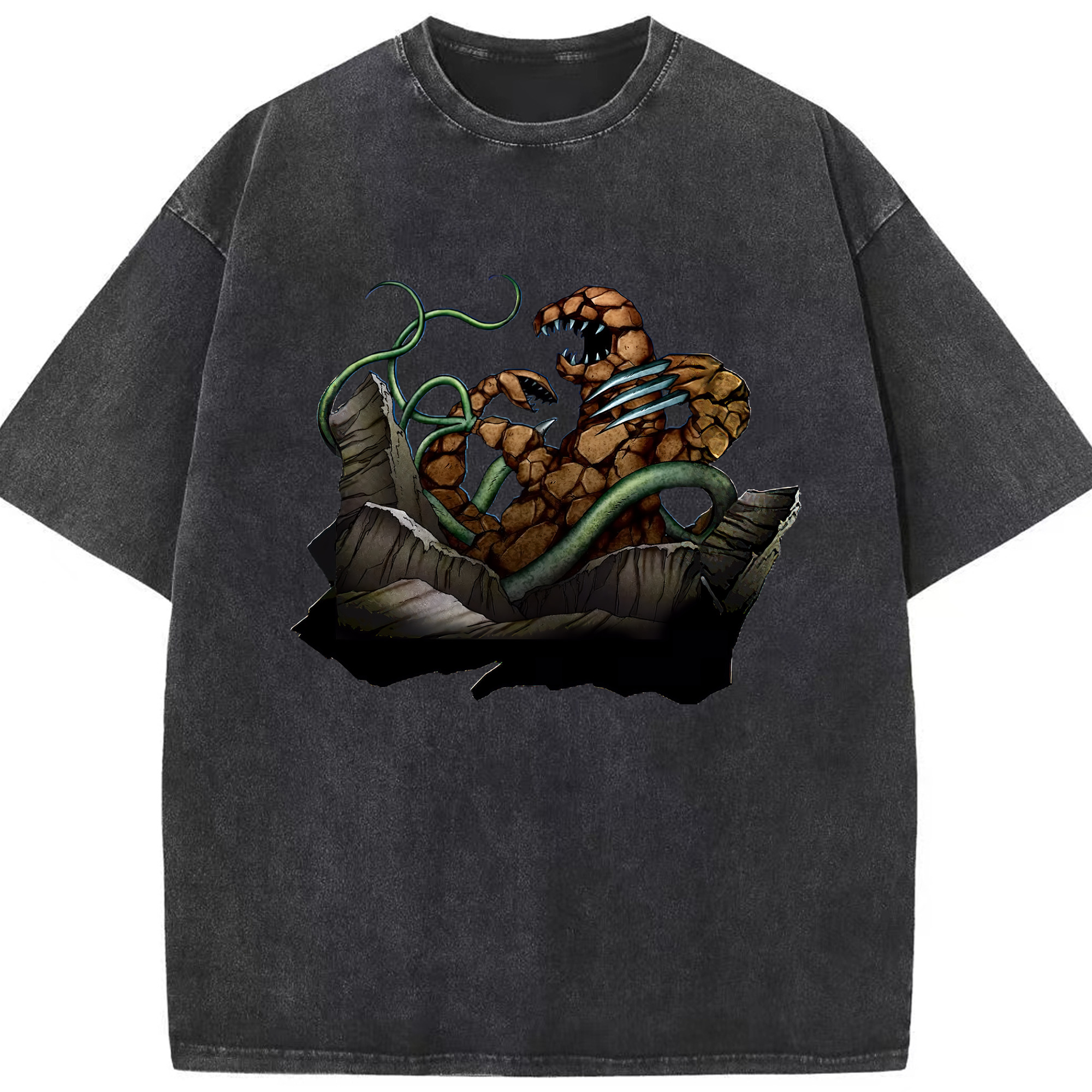 （画像用） 遊☆戯☆王 Yu-Gi-Oh! 綿100% ヴィンテージ風 半袖Tシャツ（フロントプリント）