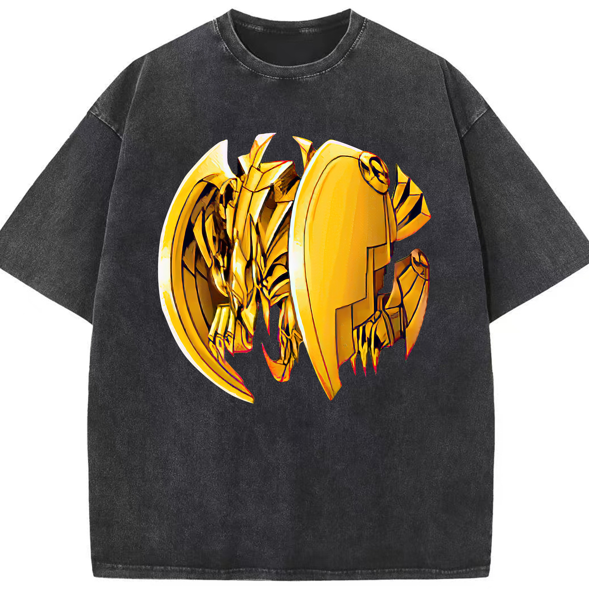 （画像用） 遊☆戯☆王 Yu-Gi-Oh! 綿100% ヴィンテージ風 半袖Tシャツ（フロントプリント）