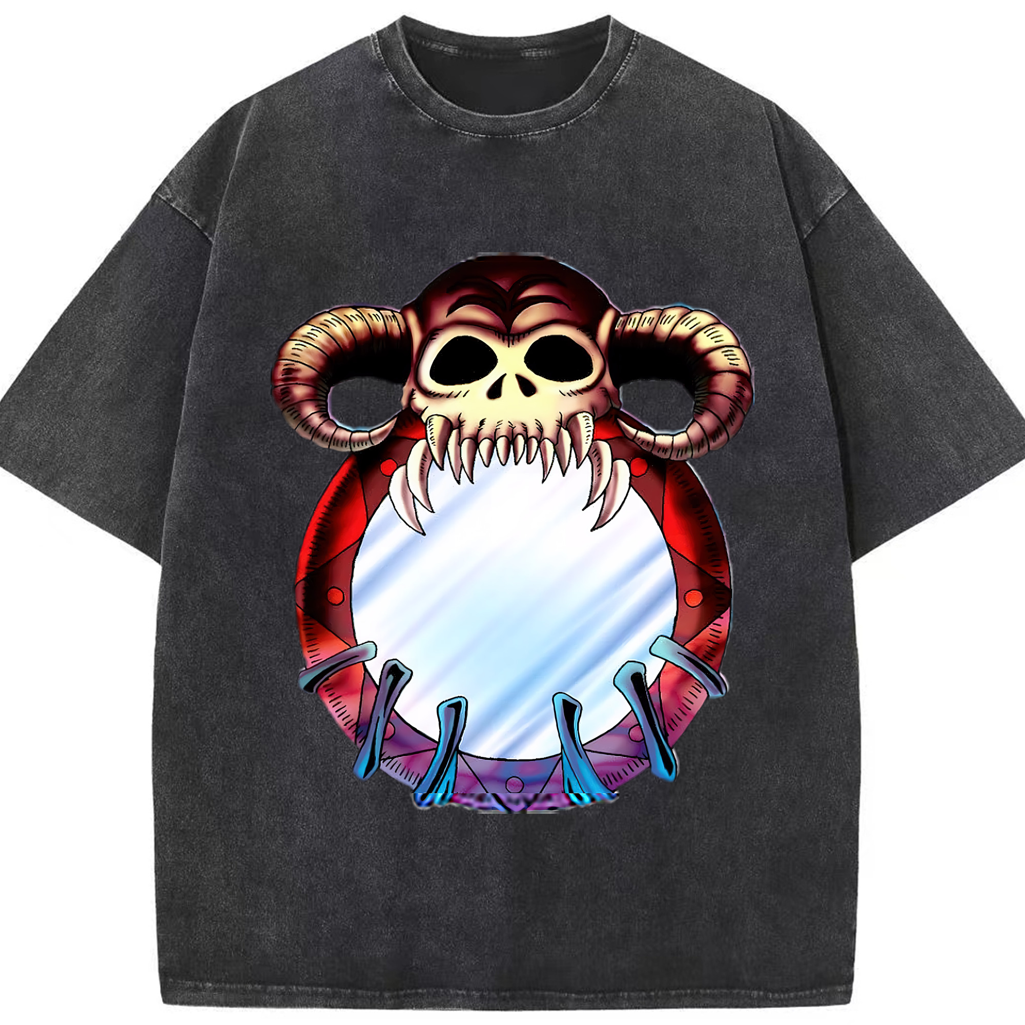 （画像用） 遊☆戯☆王 Yu-Gi-Oh! 綿100% ヴィンテージ風 半袖Tシャツ（フロントプリント）