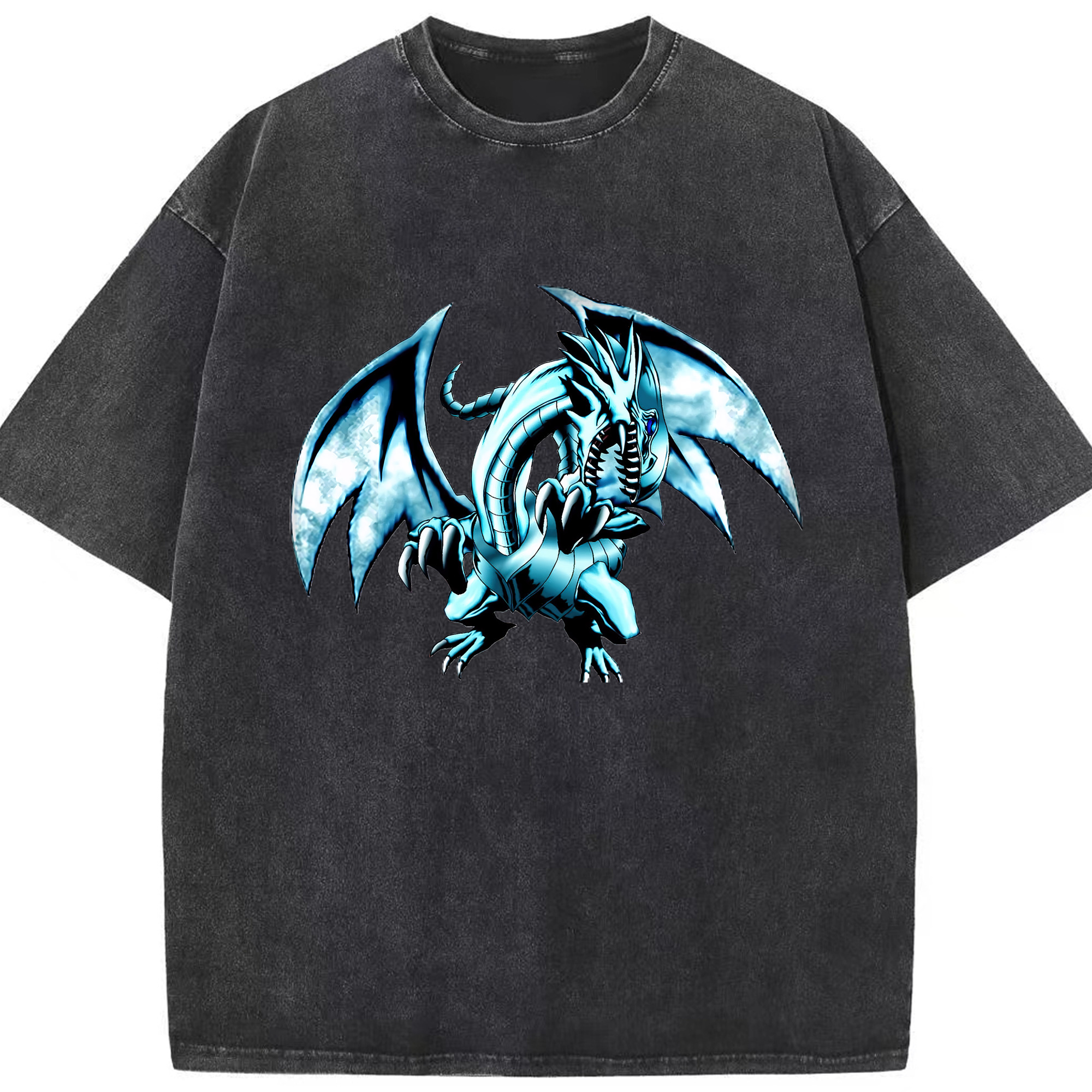 （画像用） 遊☆戯☆王 Yu-Gi-Oh! 綿100% ヴィンテージ風 半袖Tシャツ（フロントプリント）