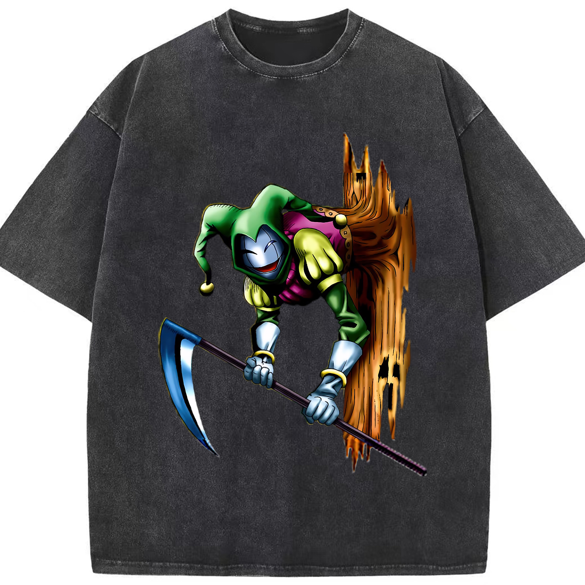 （画像用） 遊☆戯☆王 Yu-Gi-Oh! 綿100% ヴィンテージ風 半袖Tシャツ（フロントプリント）
