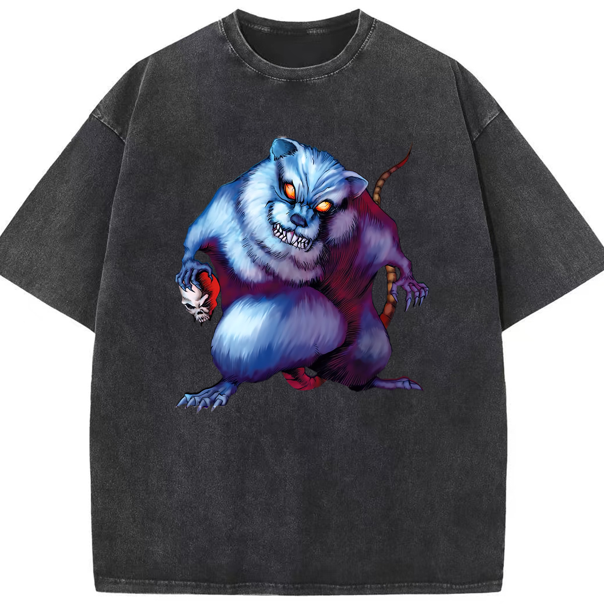 （画像用） 遊☆戯☆王 Yu-Gi-Oh! 綿100% ヴィンテージ風 半袖Tシャツ（フロントプリント）