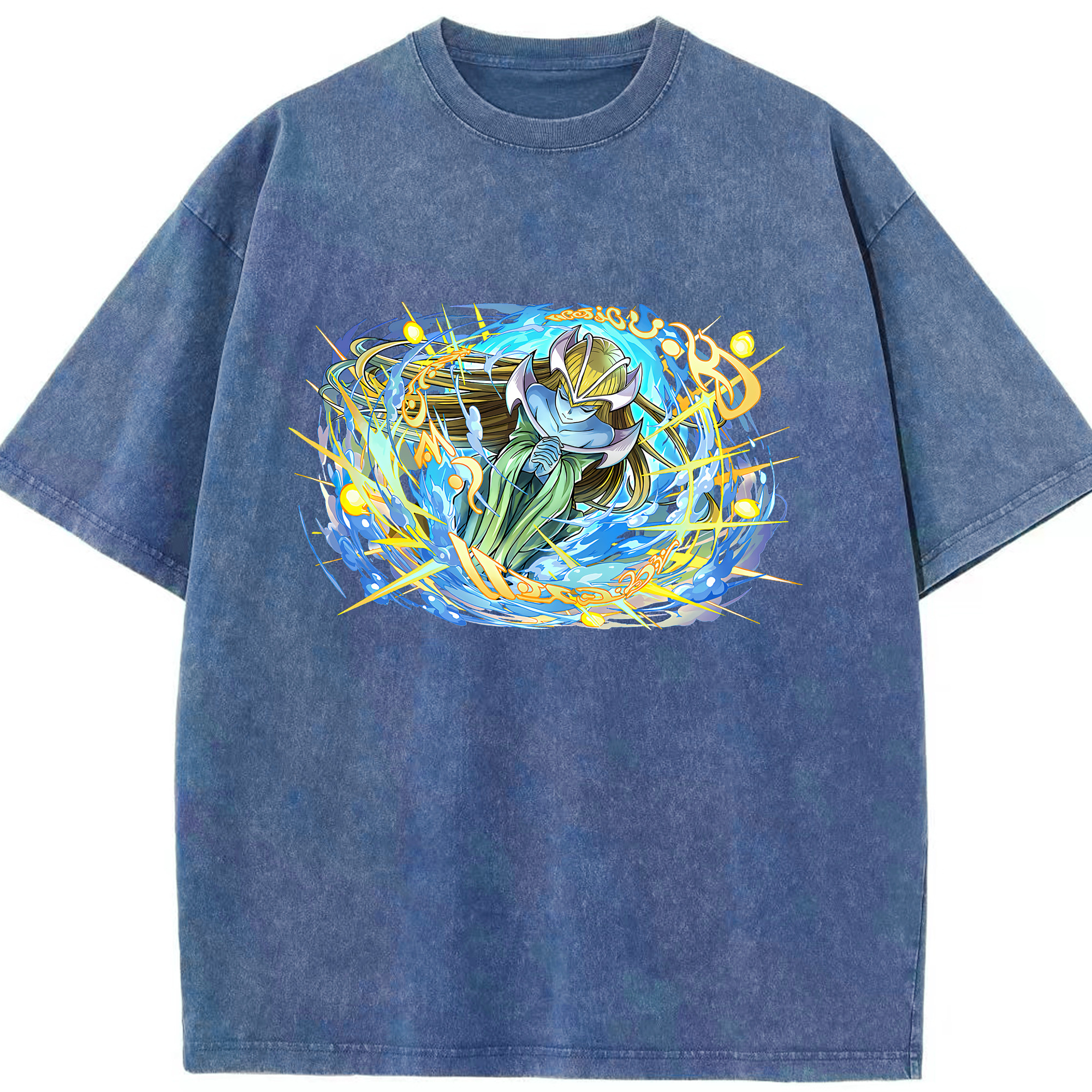 （画像用） 遊☆戯☆王 Yu-Gi-Oh! 綿100% ヴィンテージ風 半袖Tシャツ（フロントプリント）