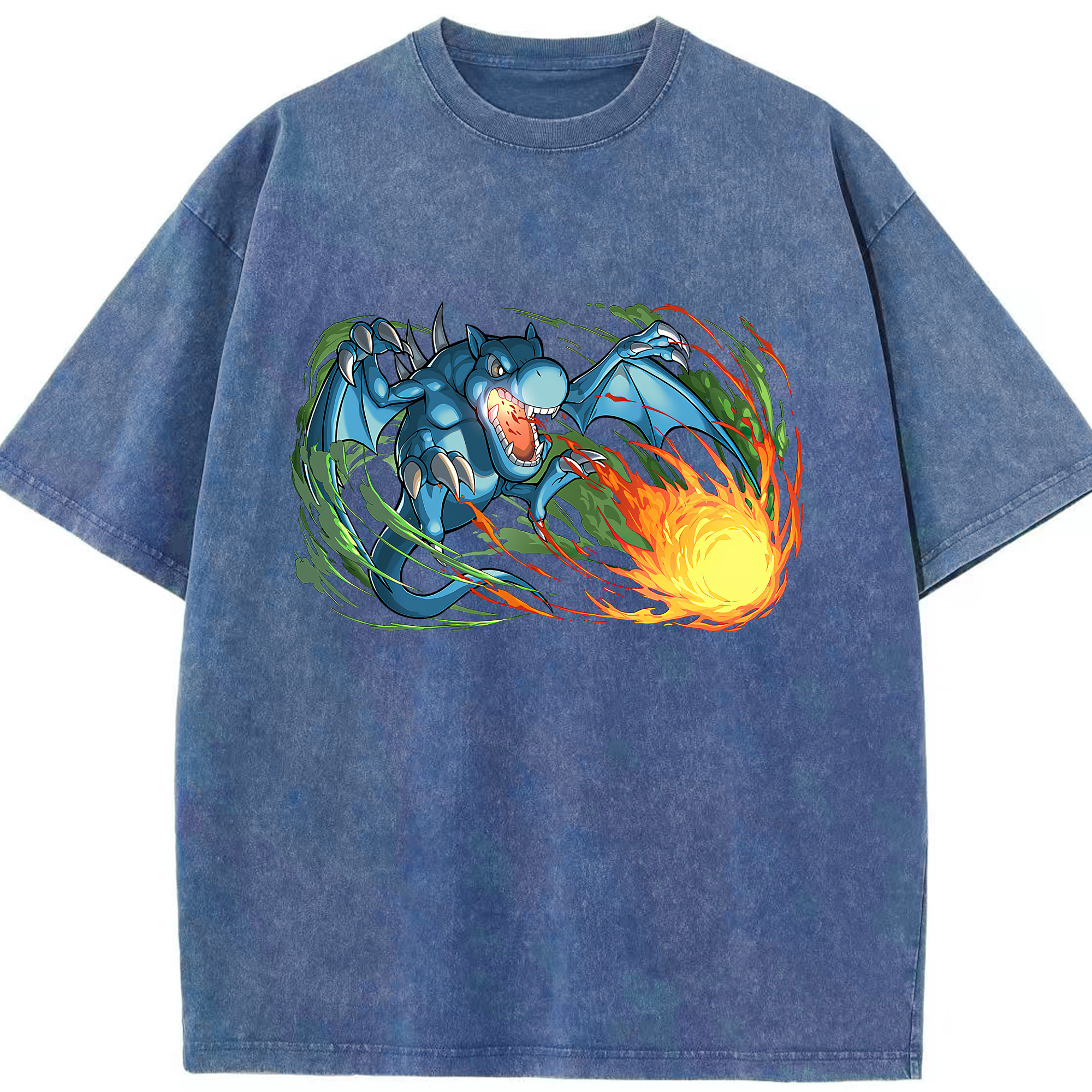 （画像用） 遊☆戯☆王 Yu-Gi-Oh! 綿100% ヴィンテージ風 半袖Tシャツ（フロントプリント）