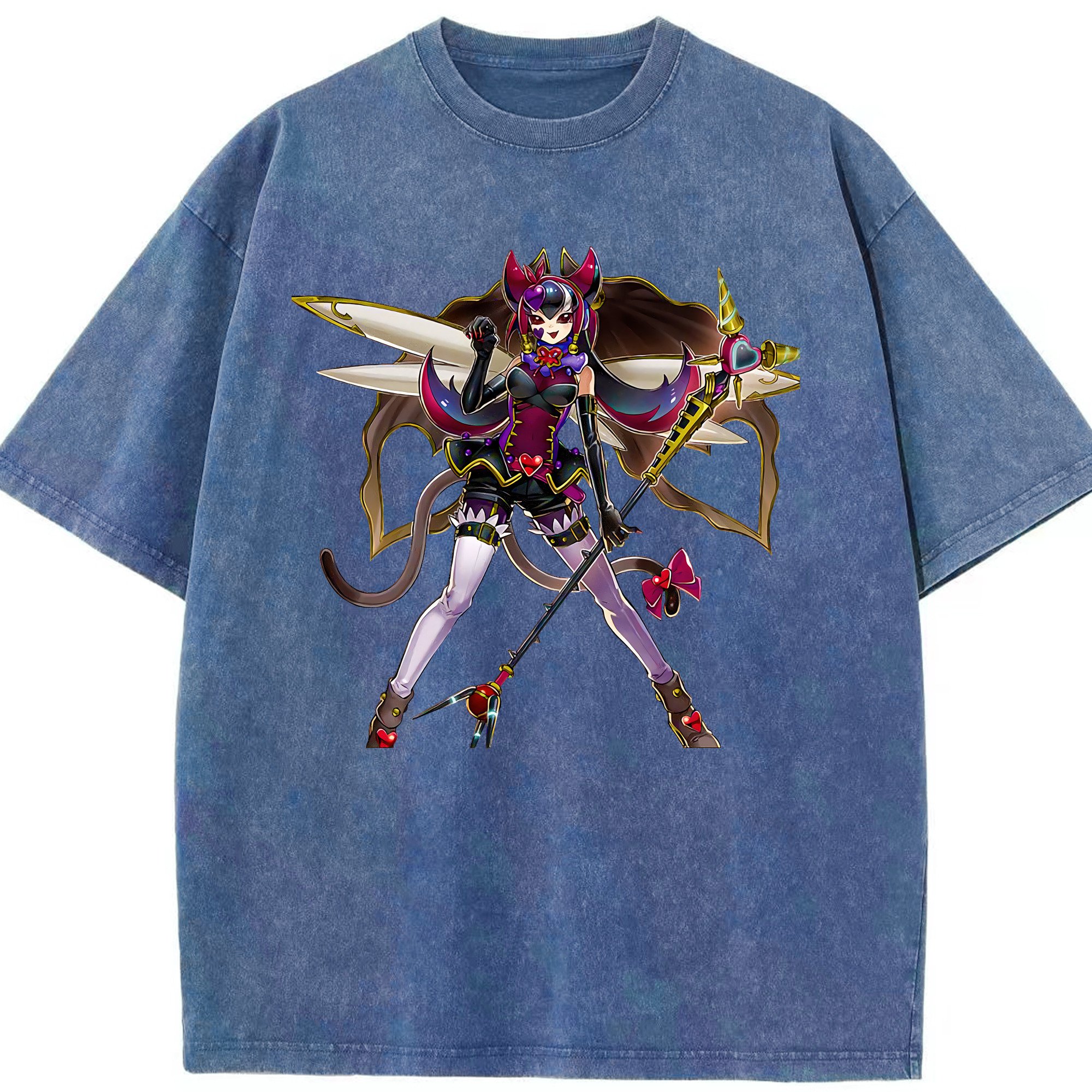 （画像用） 遊☆戯☆王 Yu-Gi-Oh! 綿100% ヴィンテージ風 半袖Tシャツ（フロントプリント）
