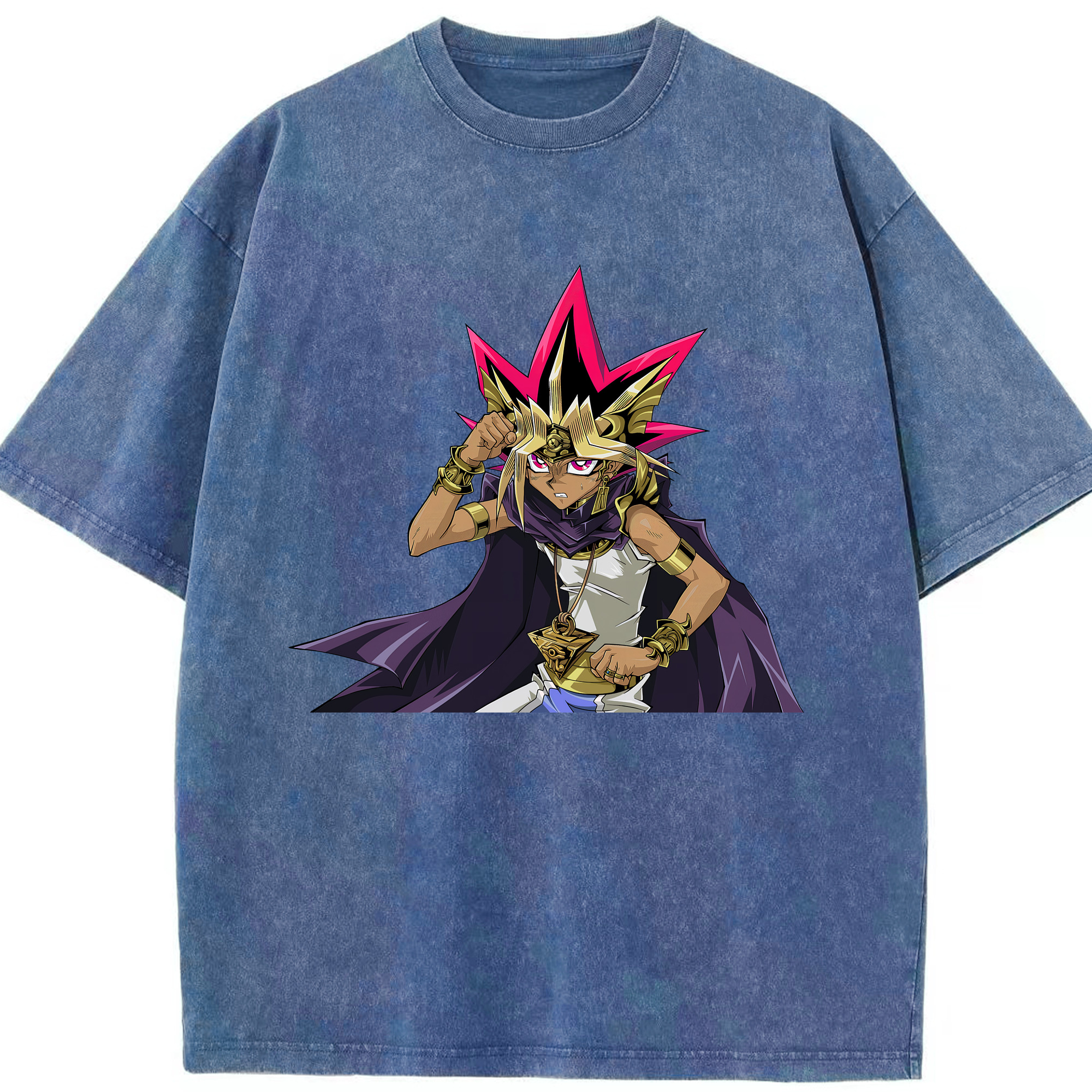 （画像用） 遊☆戯☆王 Yu-Gi-Oh! 綿100% ヴィンテージ風 半袖Tシャツ（フロントプリント）