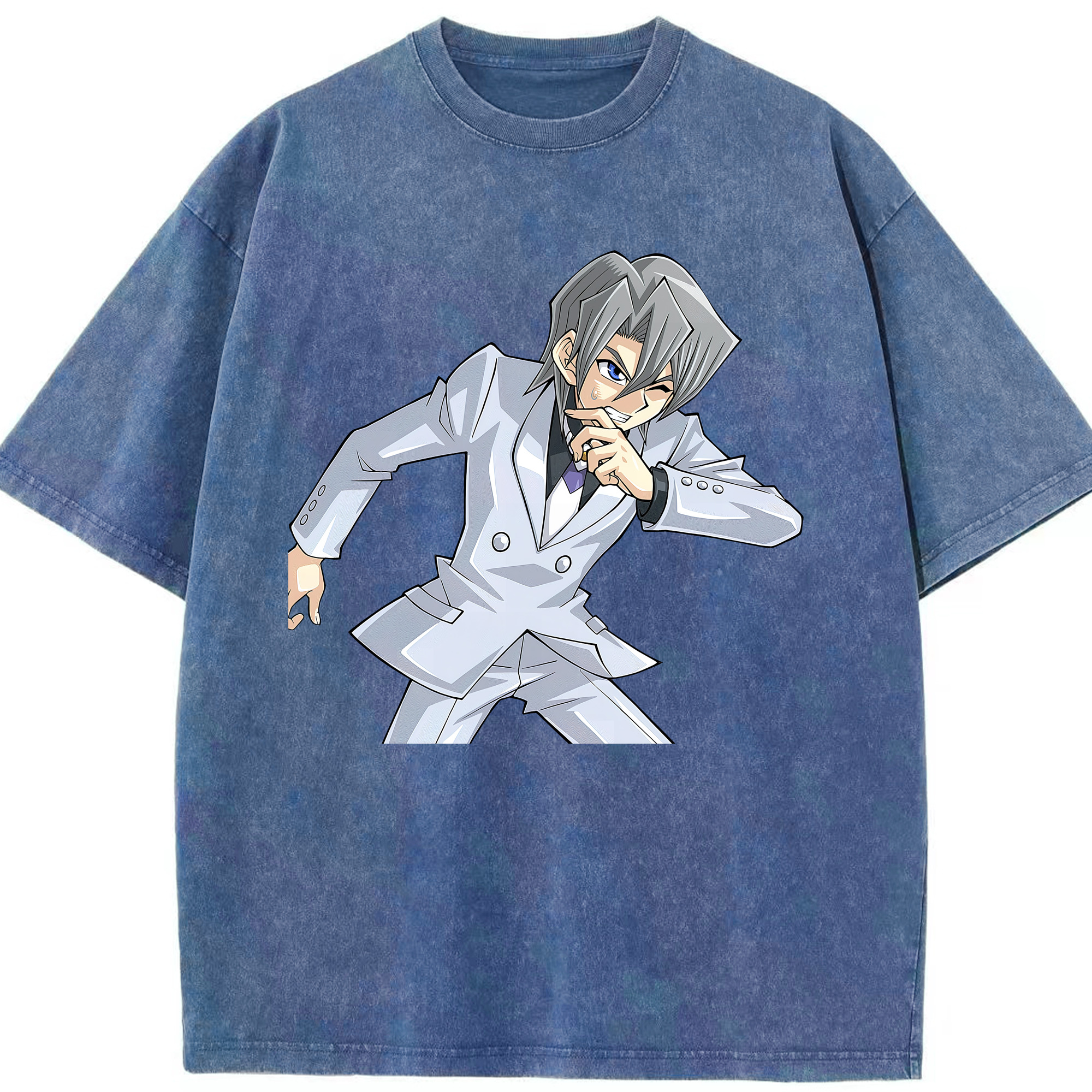 （画像用） 遊☆戯☆王 Yu-Gi-Oh! 綿100% ヴィンテージ風 半袖Tシャツ（フロントプリント）