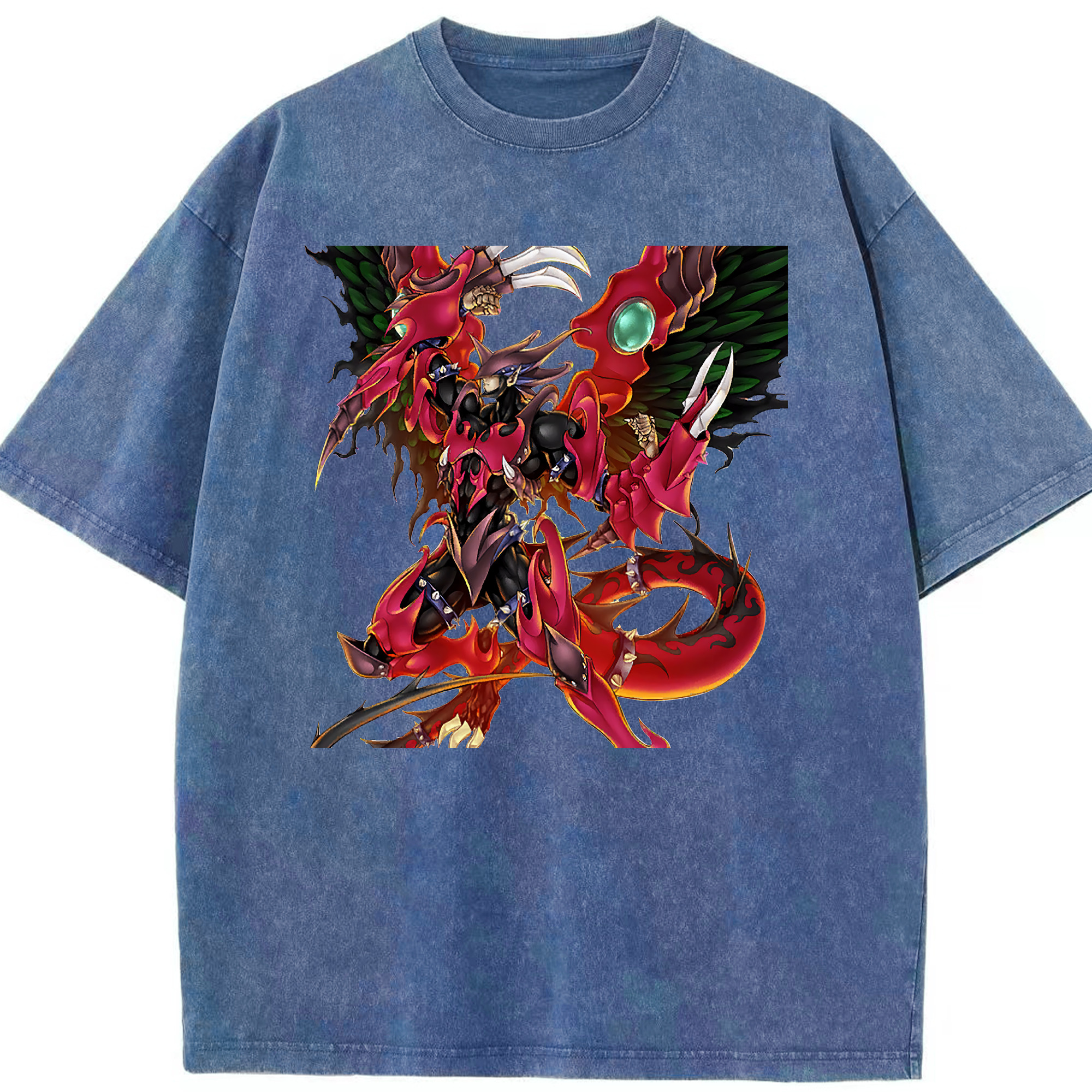 （画像用） 遊☆戯☆王 Yu-Gi-Oh! 綿100% ヴィンテージ風 半袖Tシャツ（フロントプリント）