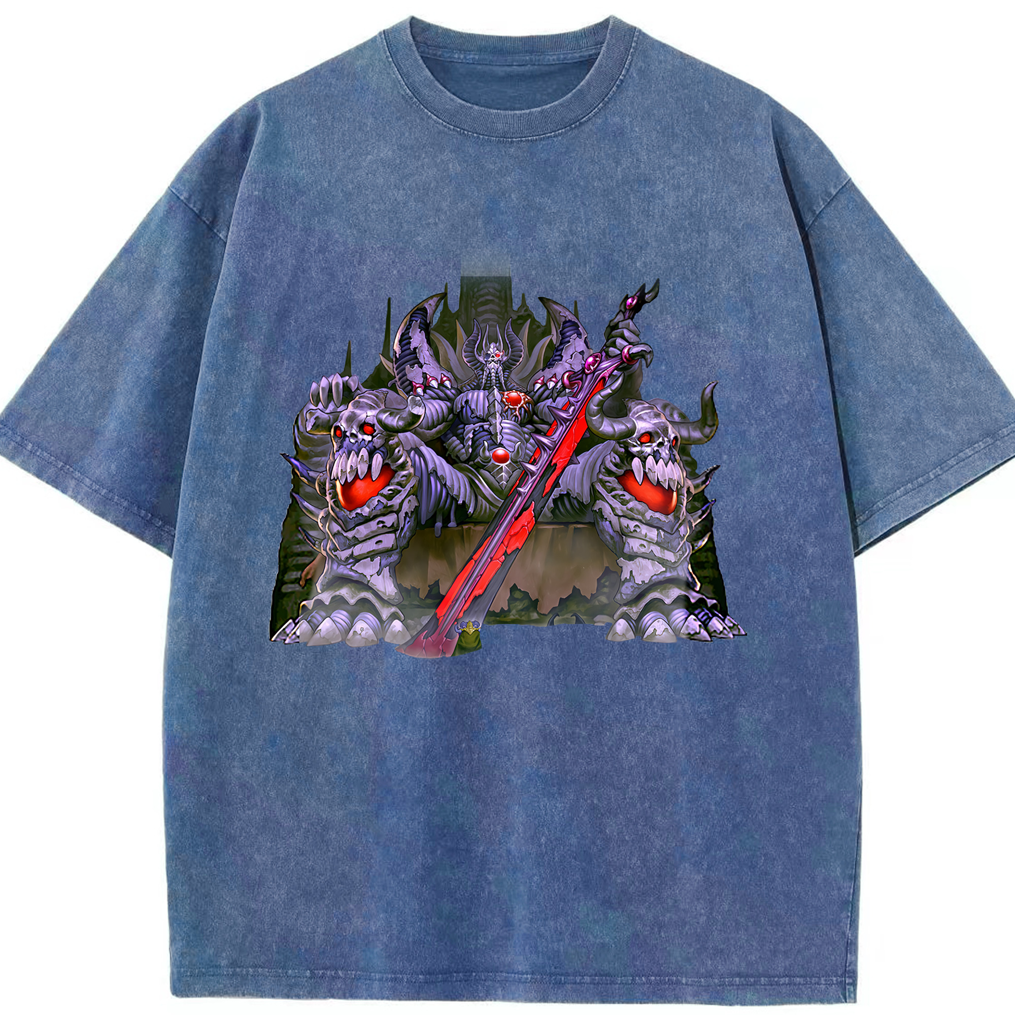 （画像用） 遊☆戯☆王 Yu-Gi-Oh! 綿100% ヴィンテージ風 半袖Tシャツ（フロントプリント）