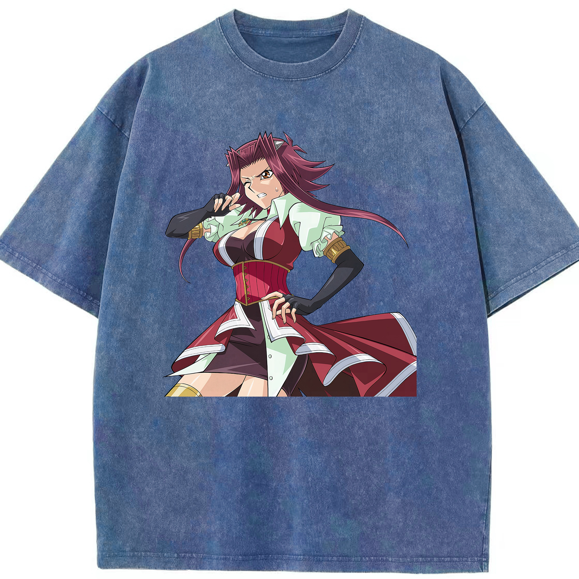 （画像用） 遊☆戯☆王 Yu-Gi-Oh! 綿100% ヴィンテージ風 半袖Tシャツ（フロントプリント）