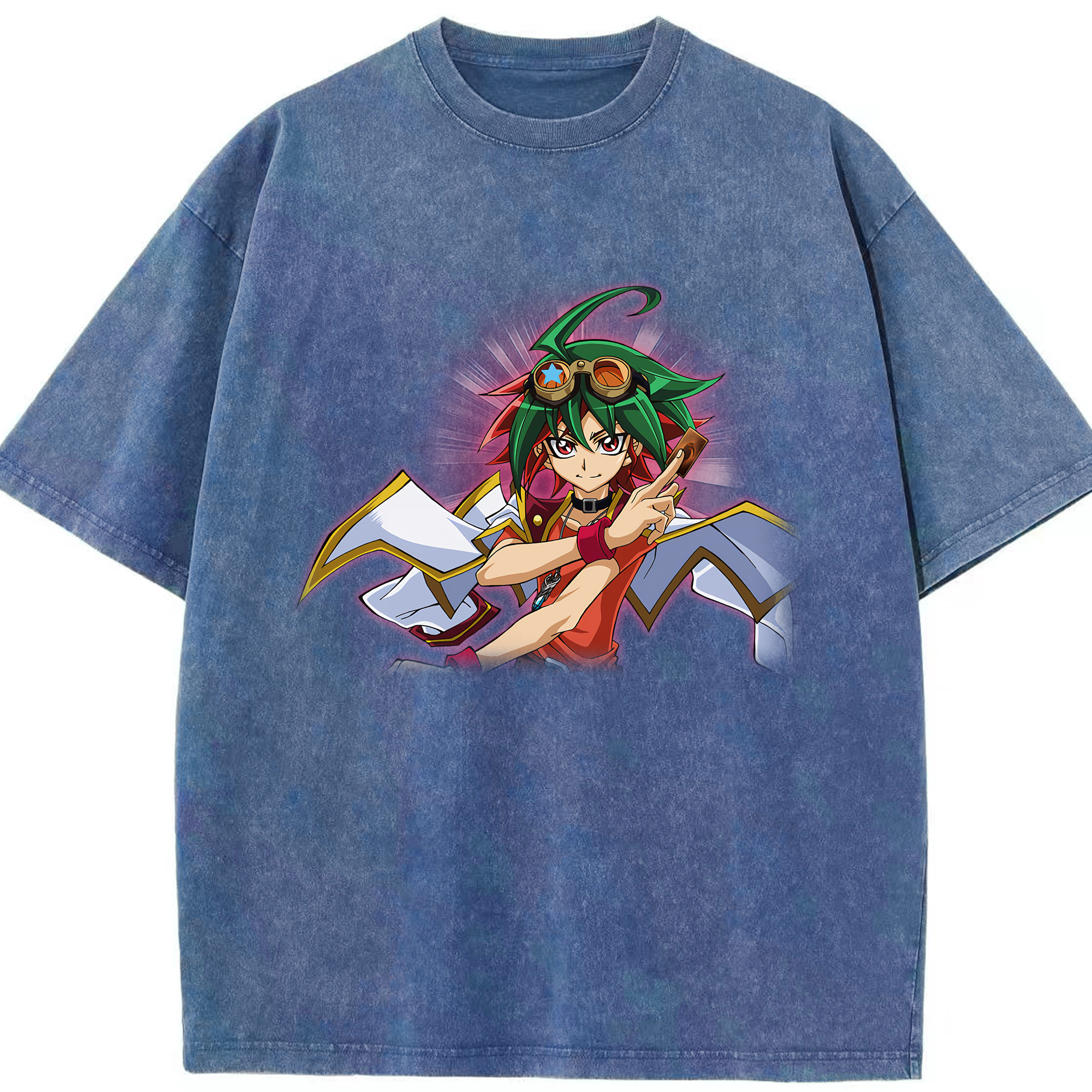 （画像用） 遊☆戯☆王 Yu-Gi-Oh! 綿100% ヴィンテージ風 半袖Tシャツ（フロントプリント）