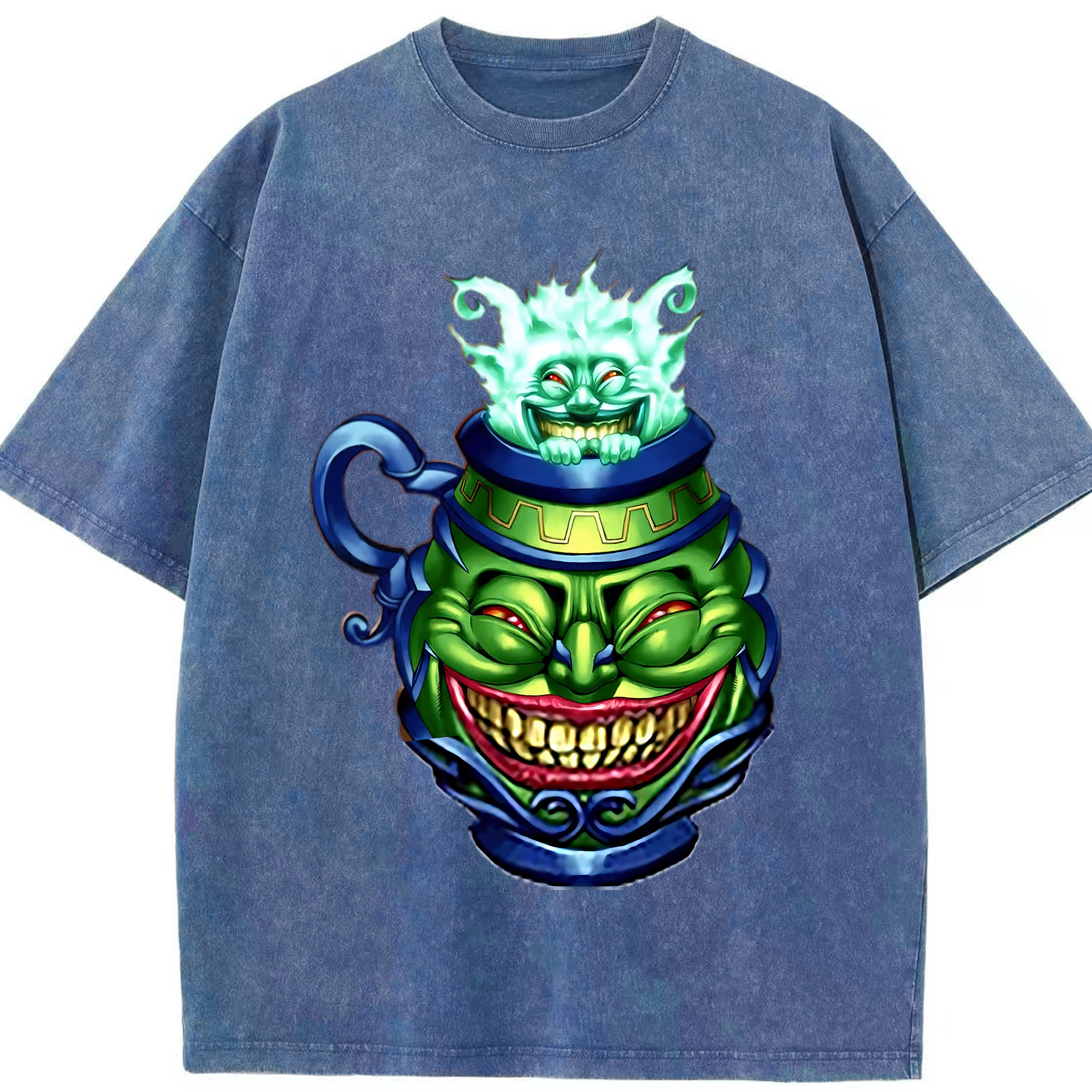 （画像用） 遊☆戯☆王 Yu-Gi-Oh! 綿100% ヴィンテージ風 半袖Tシャツ（フロントプリント）
