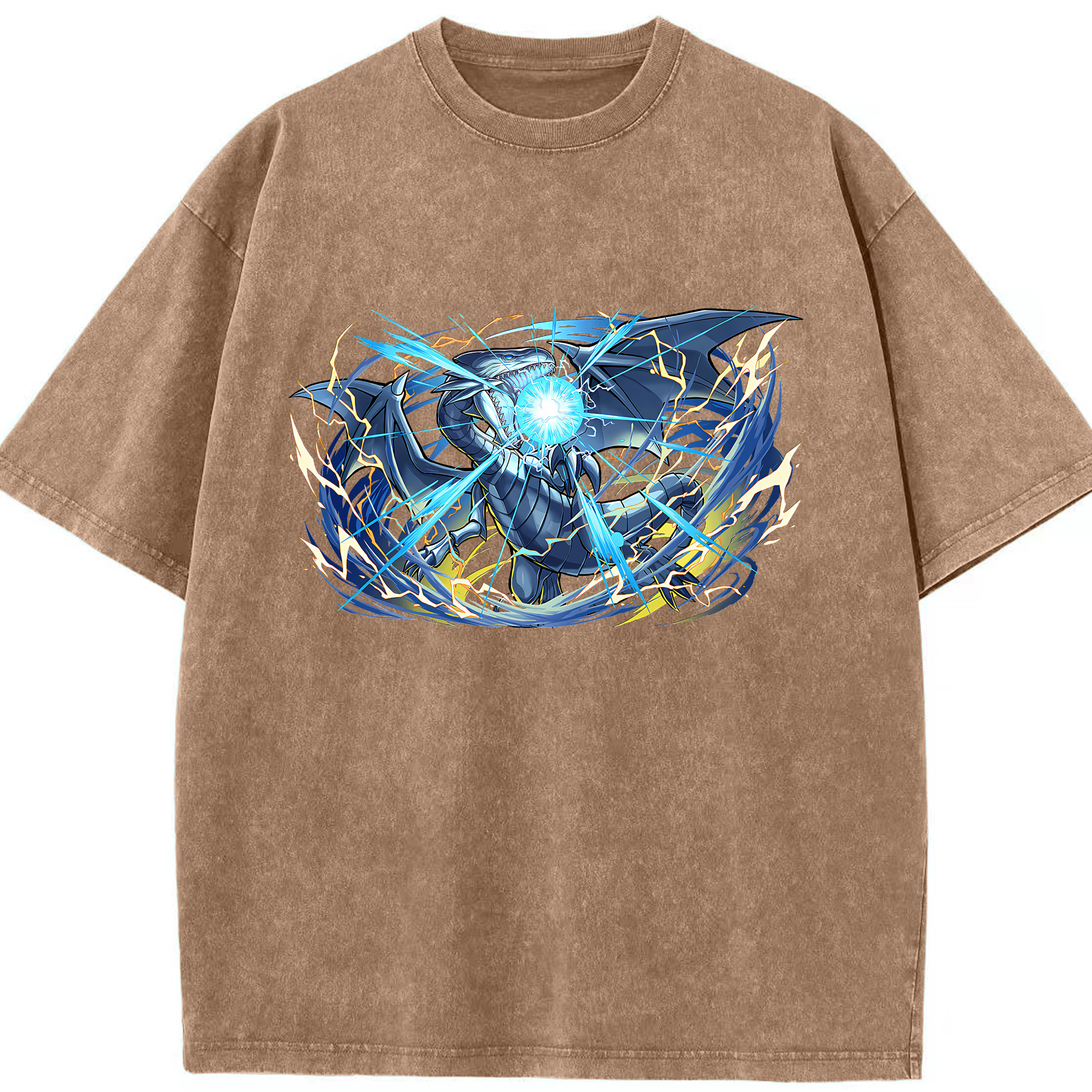 （画像用） 遊☆戯☆王 Yu-Gi-Oh! 綿100% ヴィンテージ風 半袖Tシャツ（フロントプリント）
