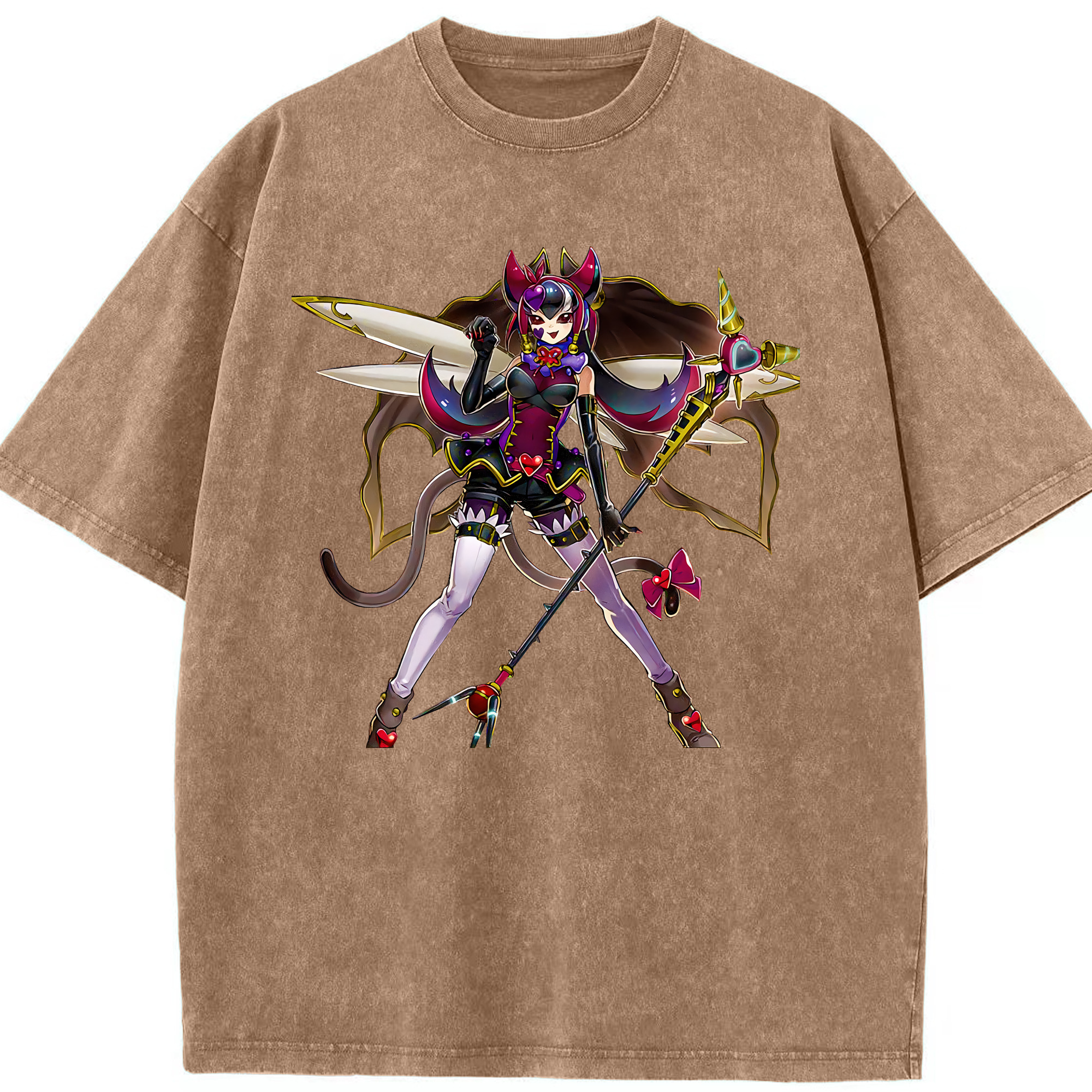 （画像用） 遊☆戯☆王 Yu-Gi-Oh! 綿100% ヴィンテージ風 半袖Tシャツ（フロントプリント）